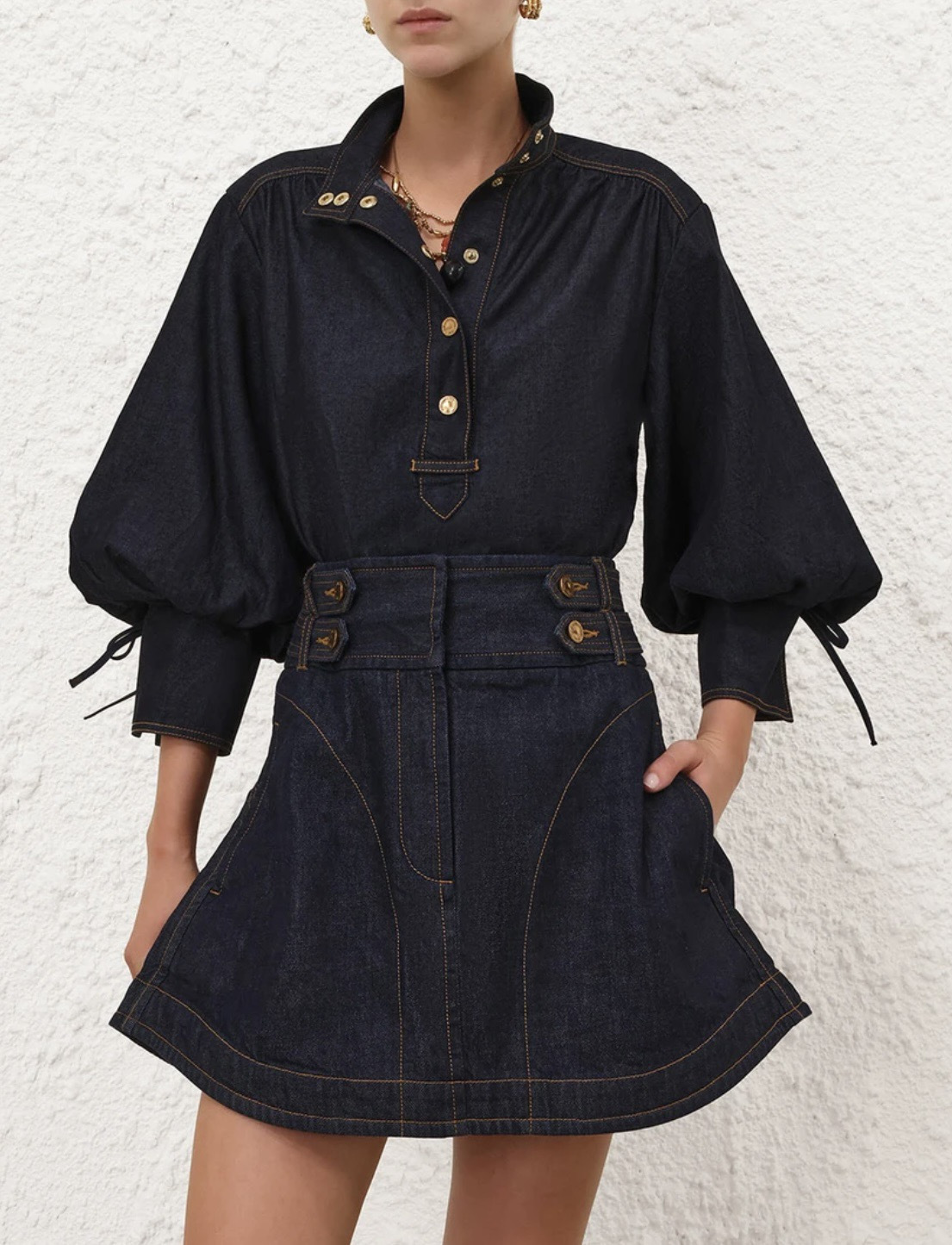 Zimm 26ss denim shirt