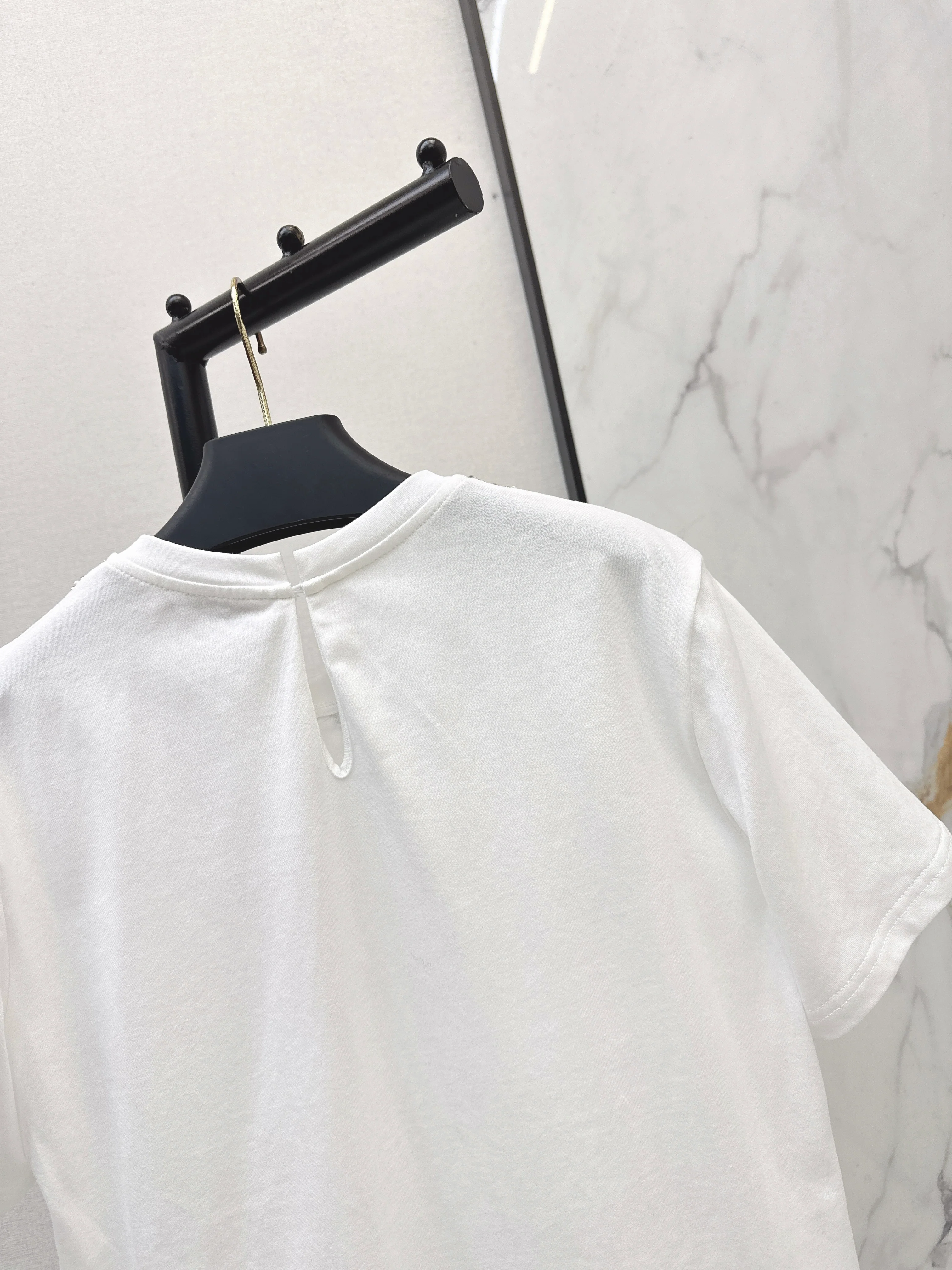 Valen 26ss embroidery sequins t-shirts