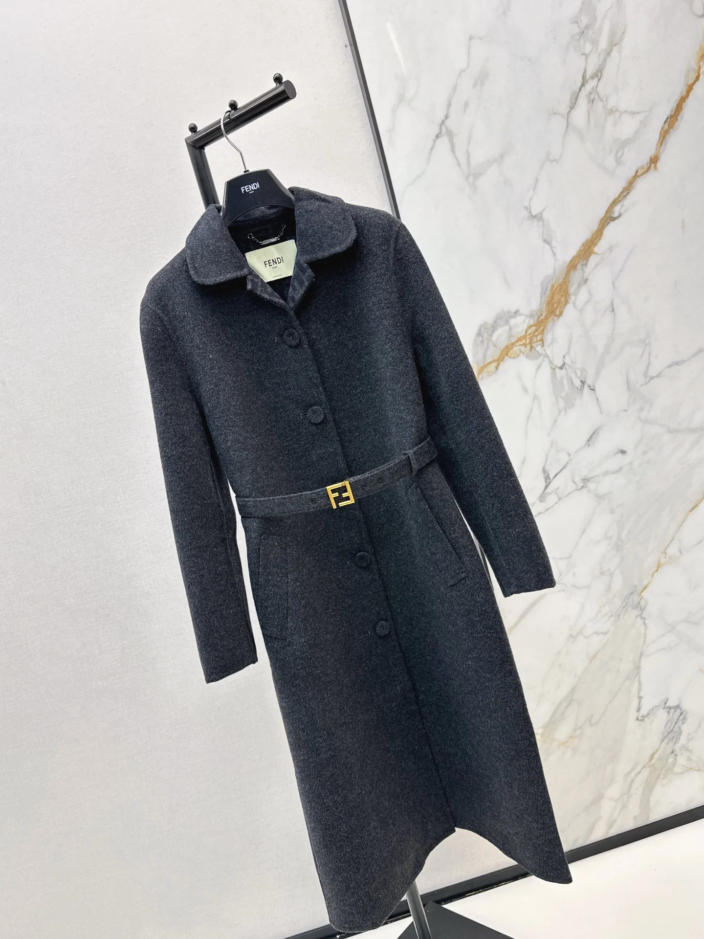 Fend 25fw woolen overcoats