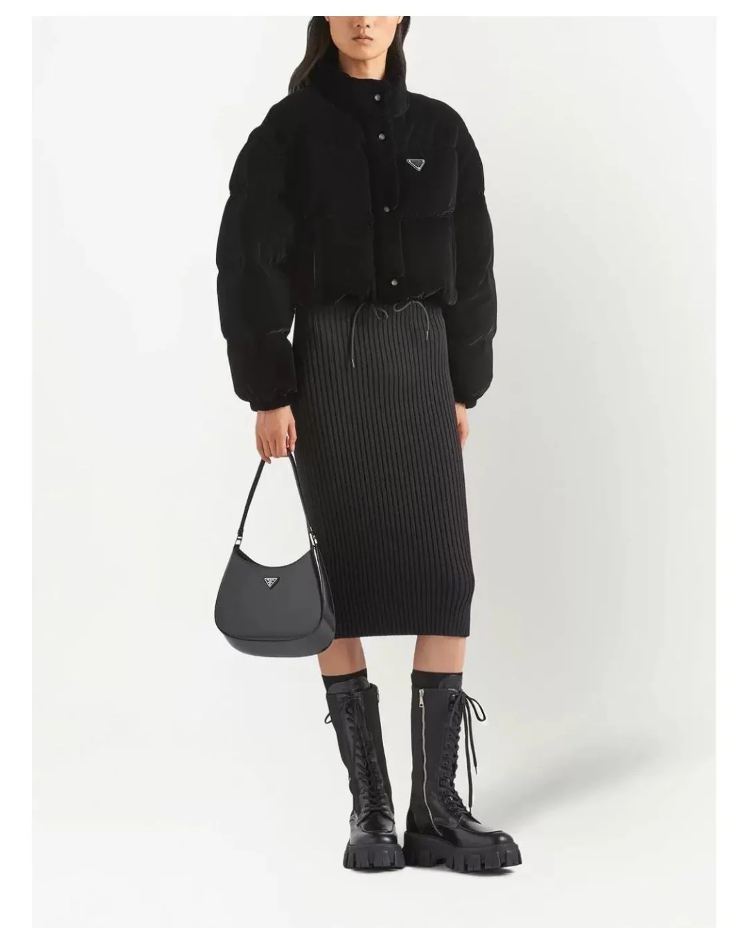 Pra 25fw velvet detachable down jacket