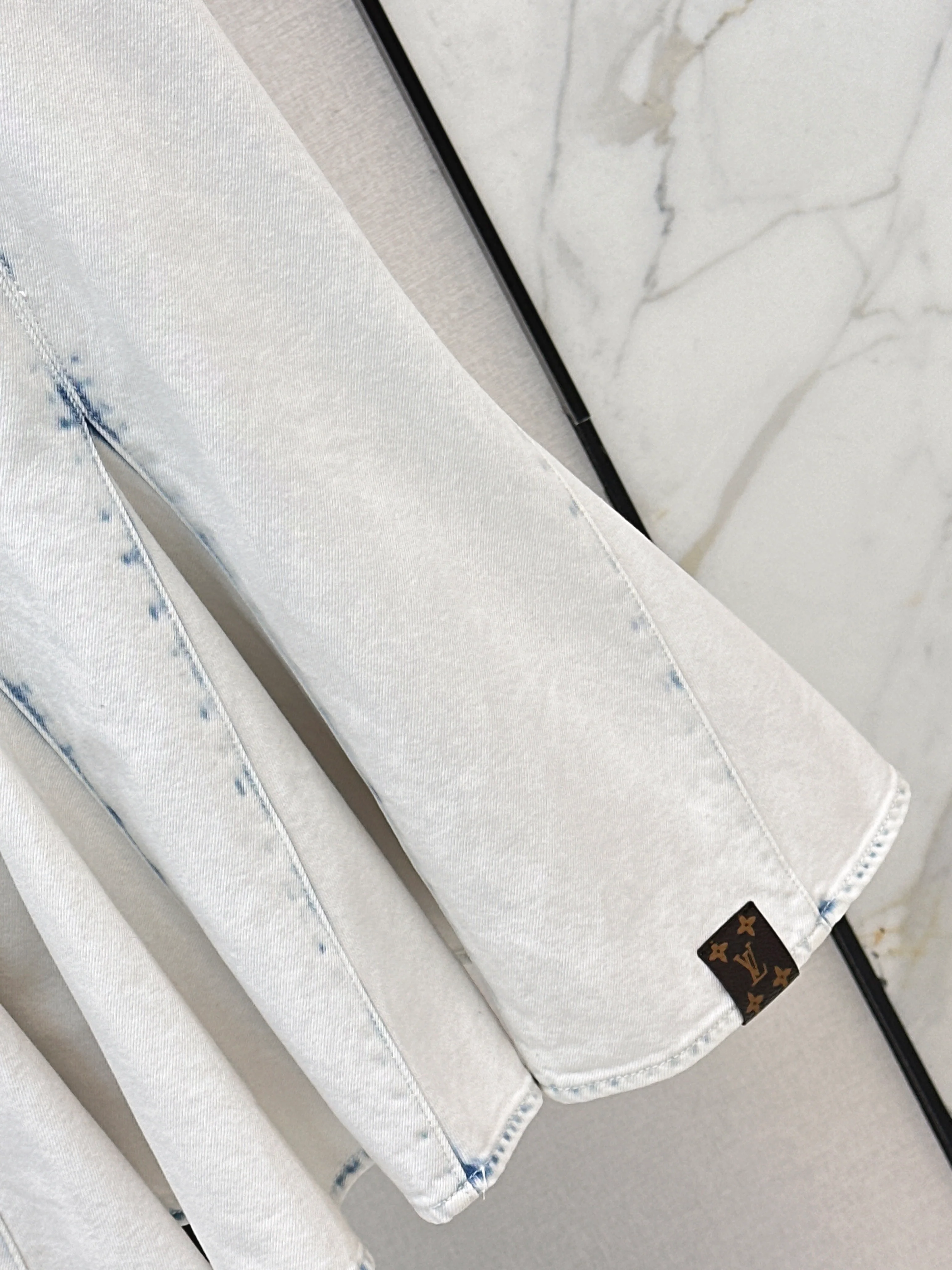 Louis 26ss denim v-neck dress