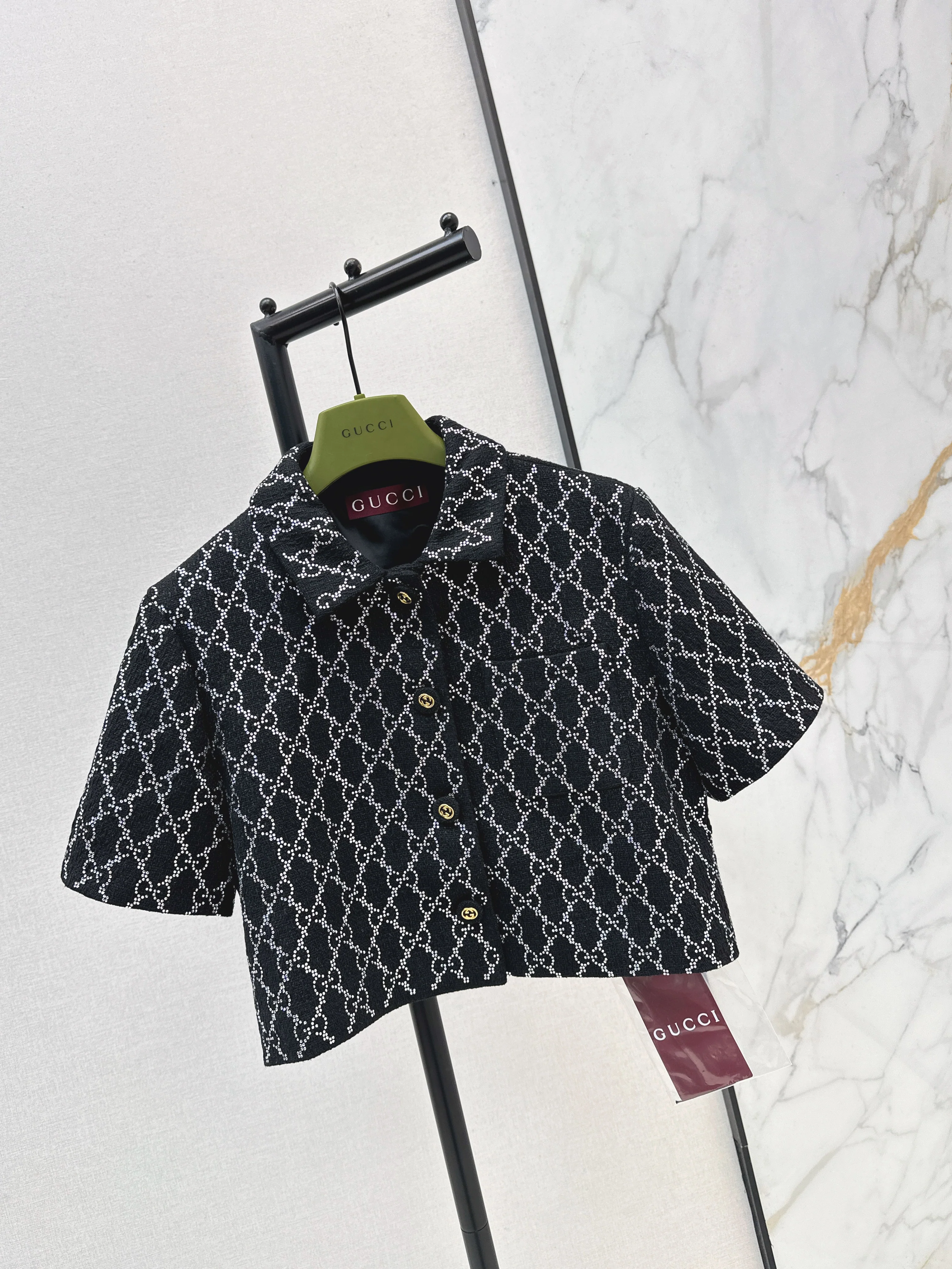 Gucc 26ss rhinestone jacket