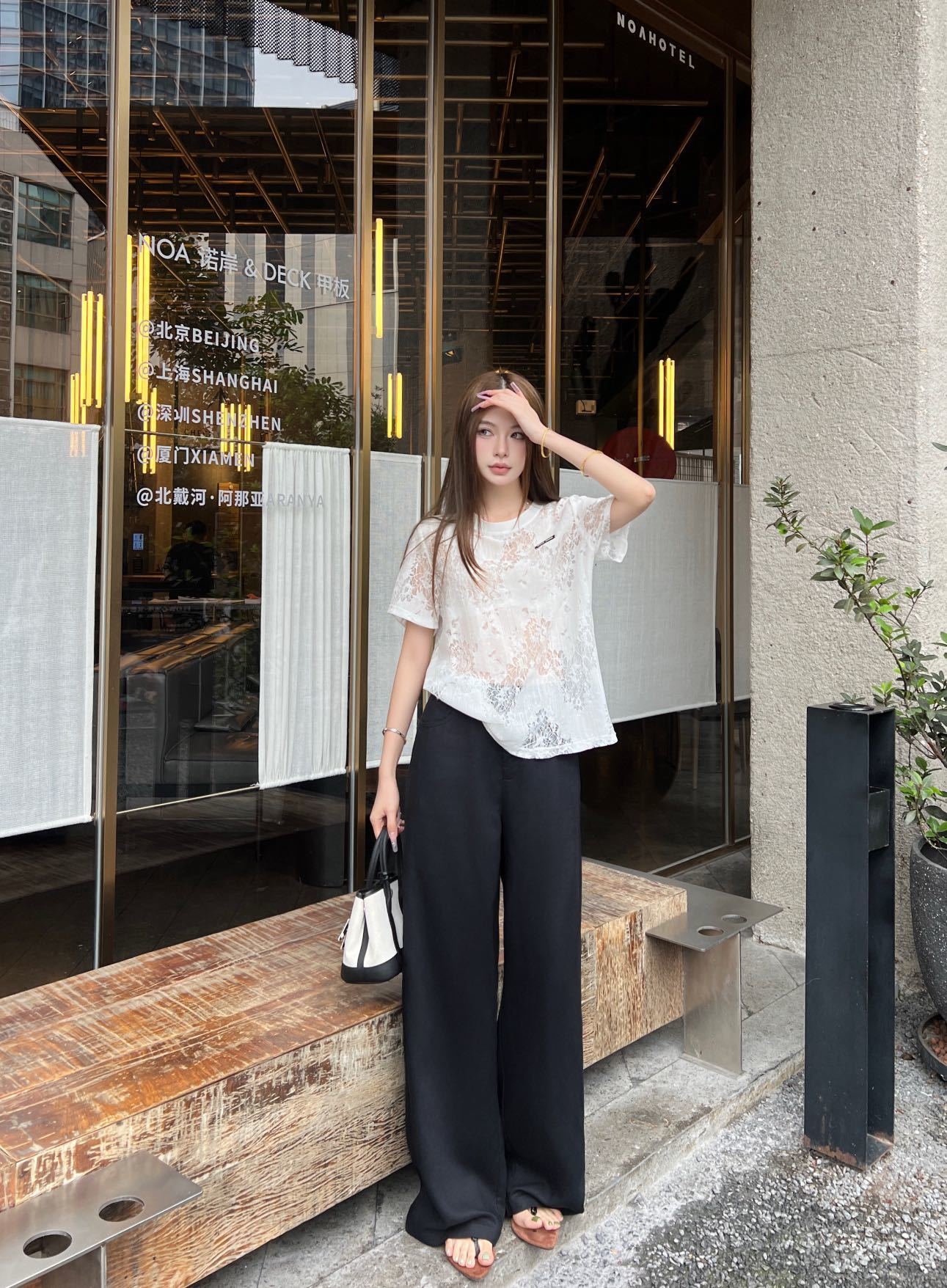 Pra 26SS High-Waisted Wide-Leg Pants