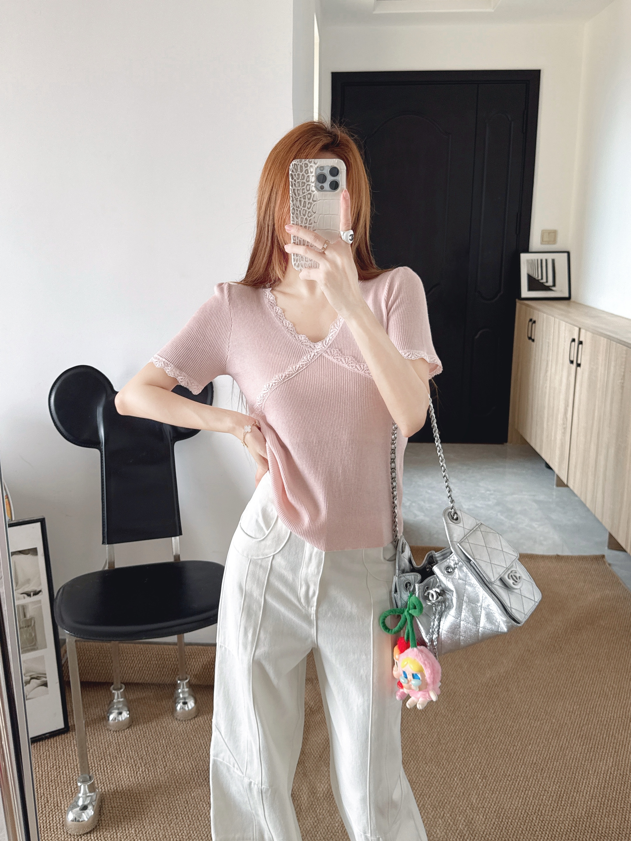 ES 26ss lace contract knitwear