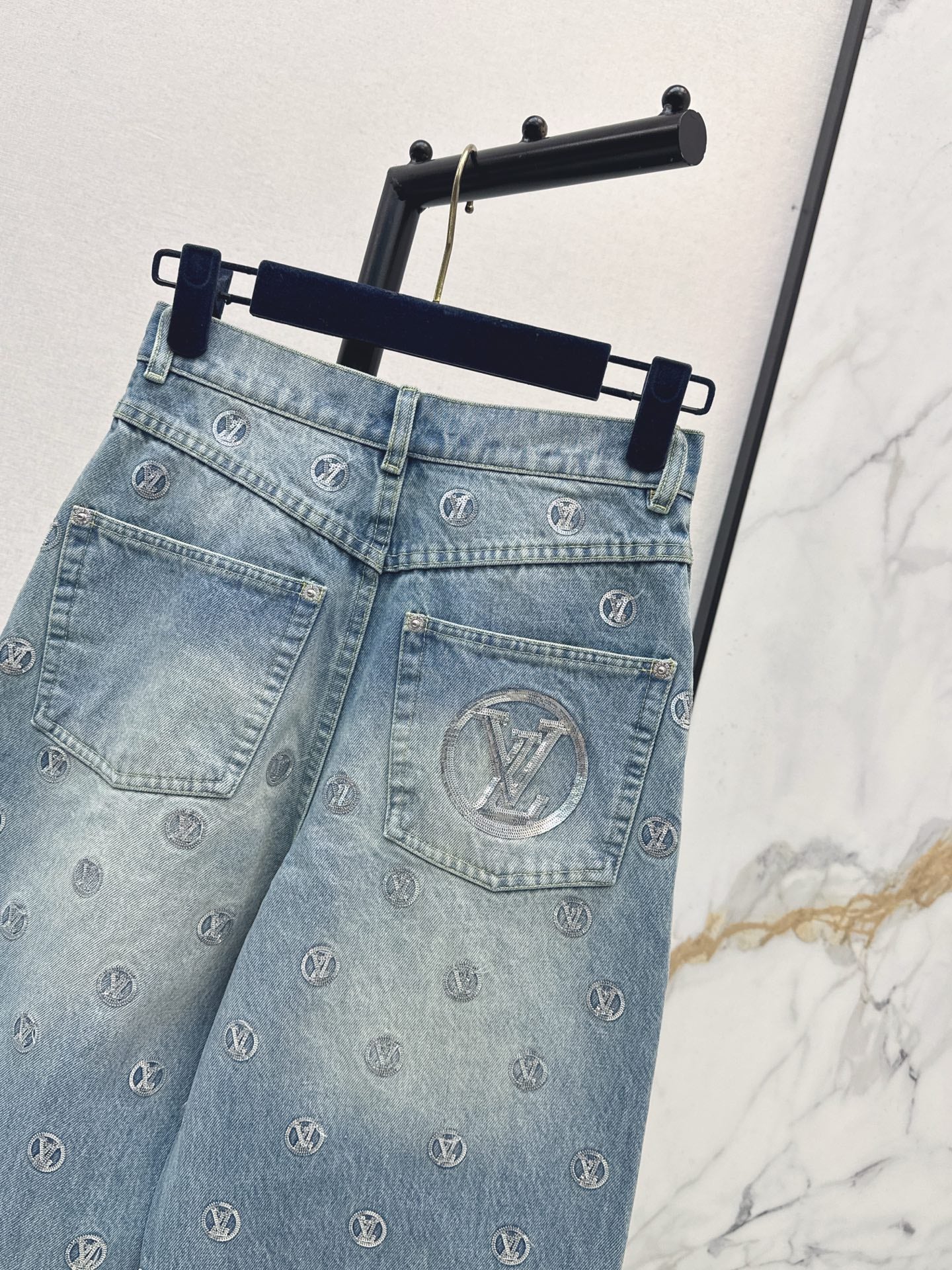 Louis 25fw embroidery jeans