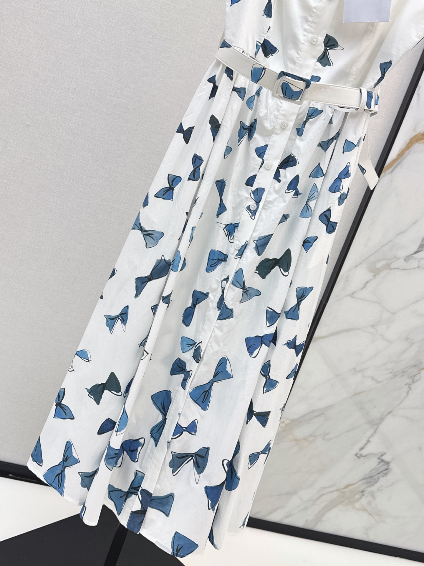 CD 26ss bow print silp dress