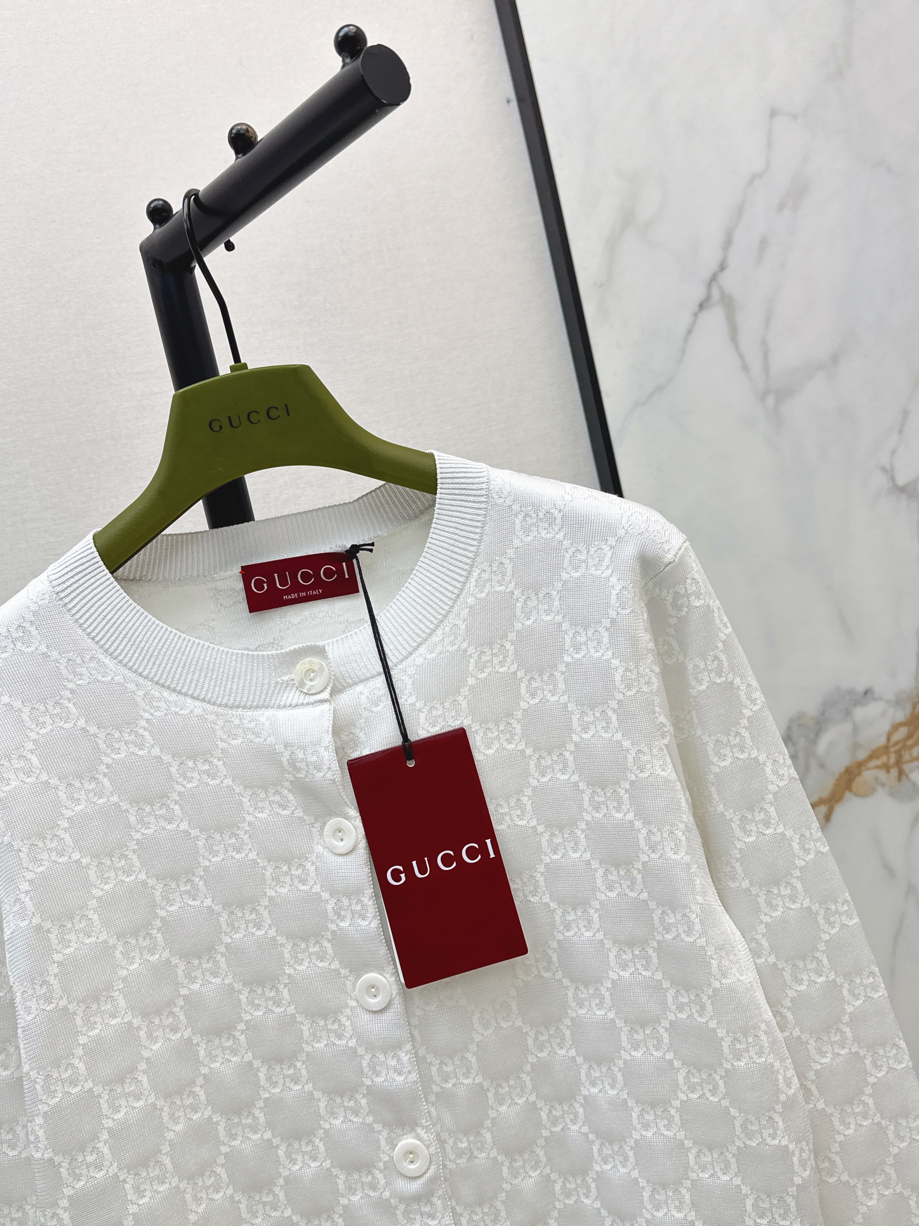 Guc 26ss jacquard cardigan