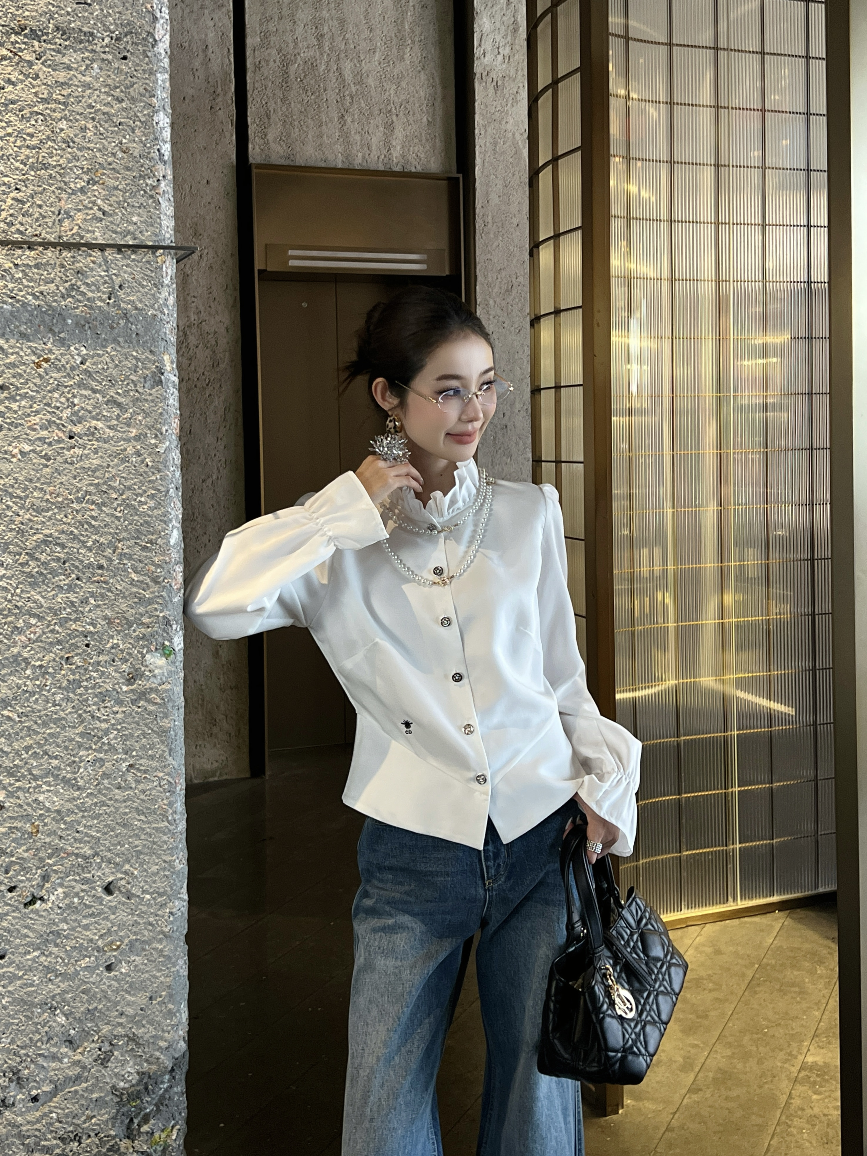 CD 26ss ruffle shirt
