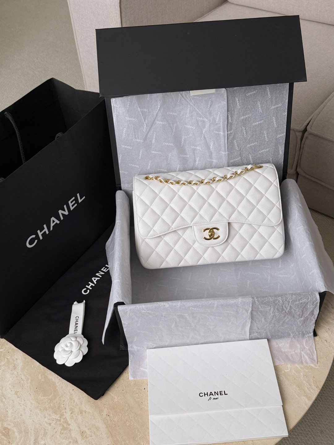 Chan cf30 chain shoulder bag