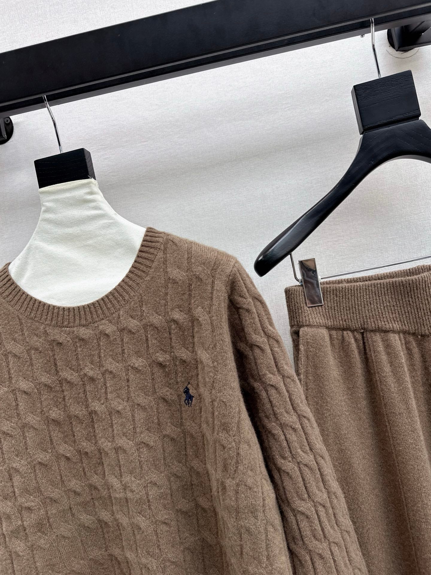 Ralp 25fw wool sweater +wide-leg pants