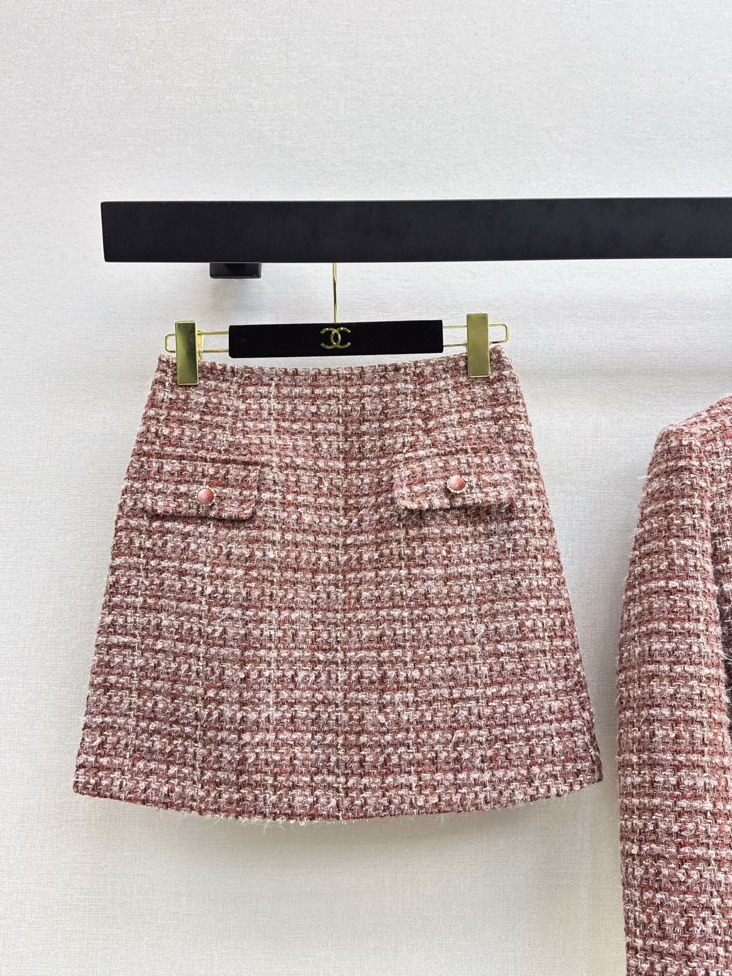 Chan 26ss woven jacket A-line skirts outfit sets