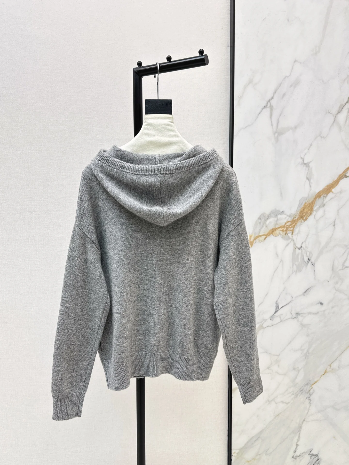 Max 26ss rhinestone hooded sweater