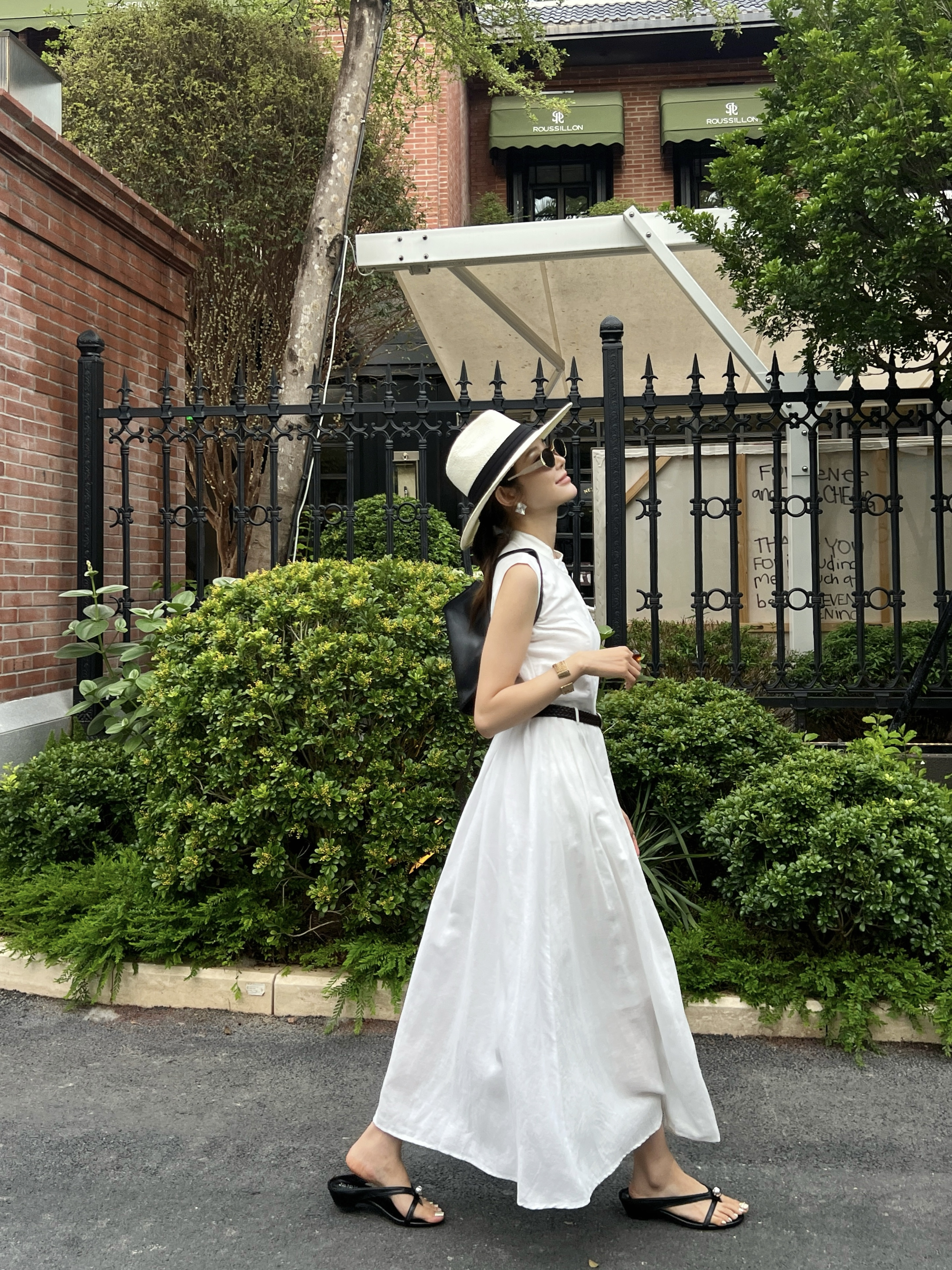 Brunello 26SS Sleeveless Belted Shirt Dress