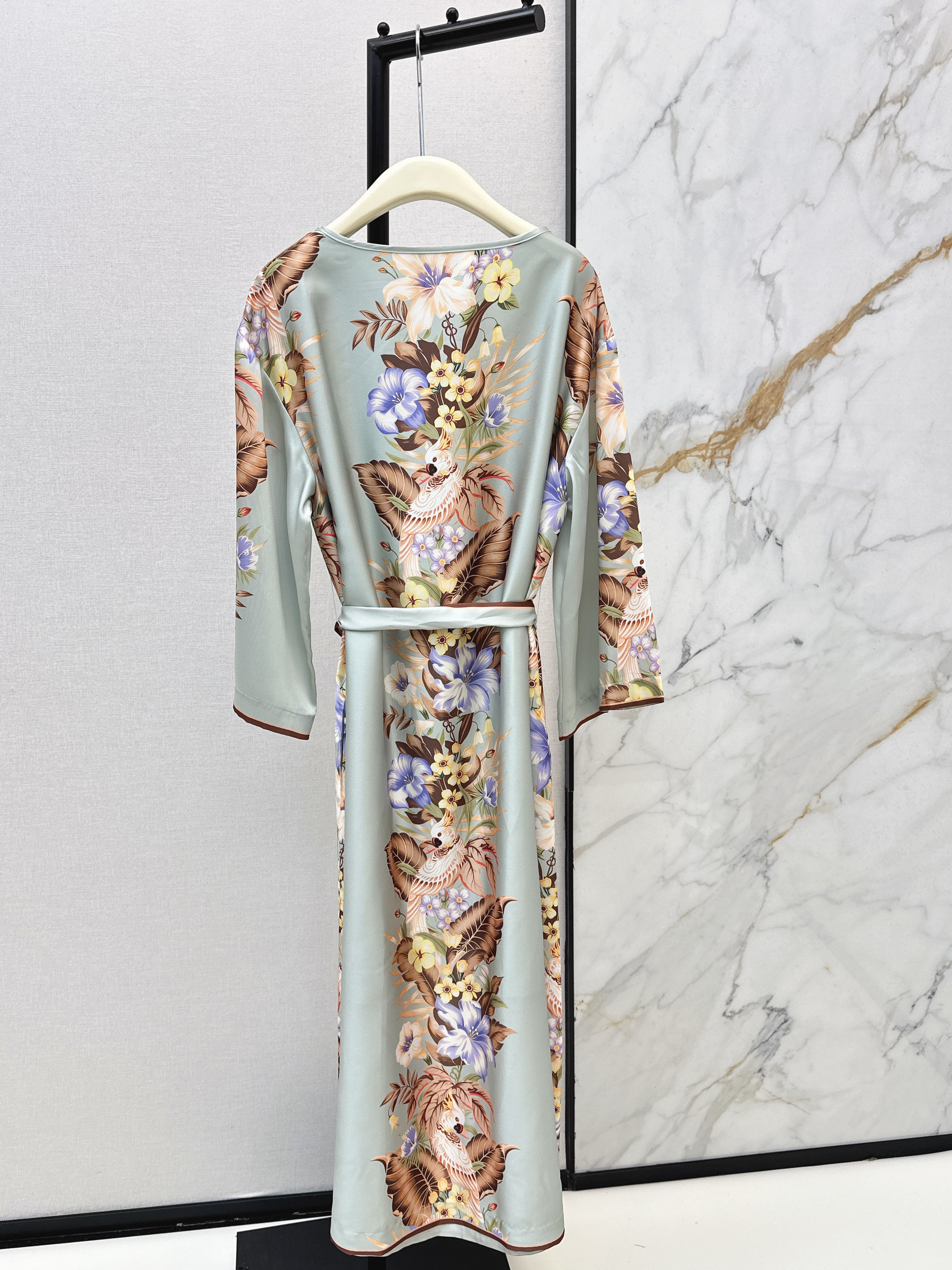 Zimm 26ss print silk dress