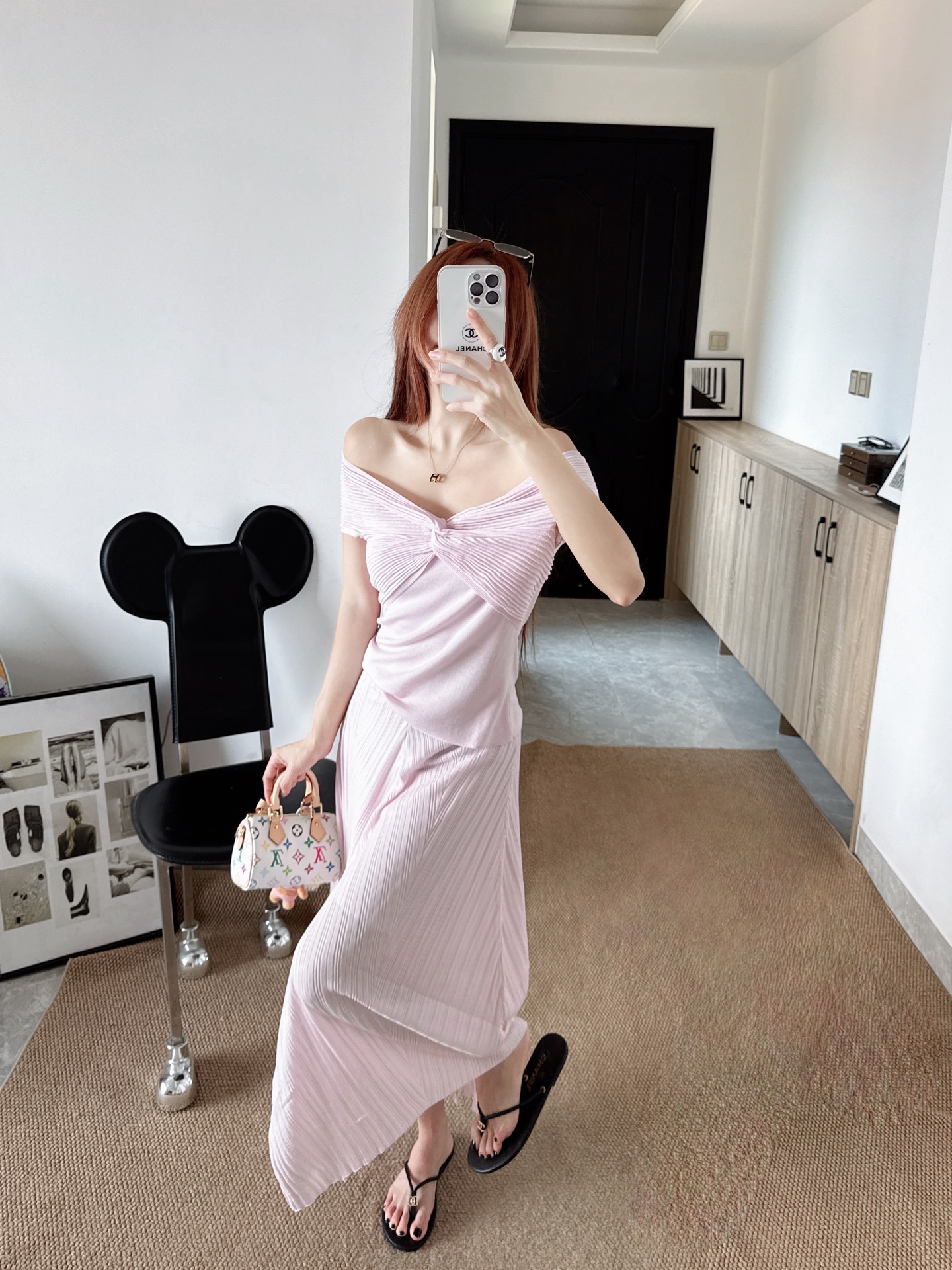 Chol 26ss knit suit