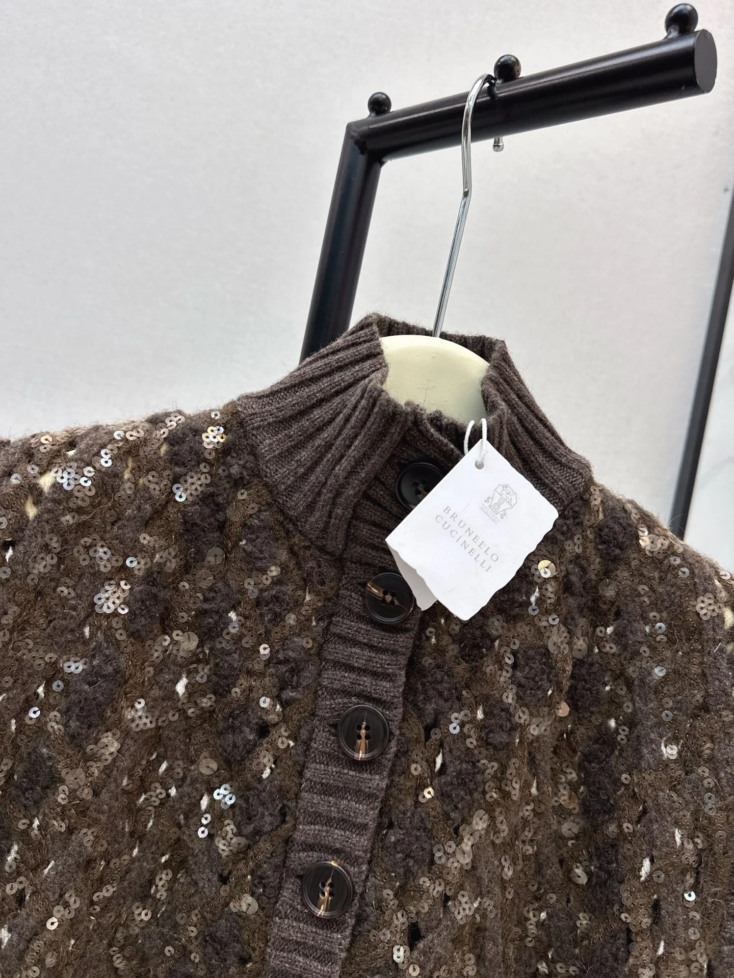 Brun 25fw sequins vest jacket