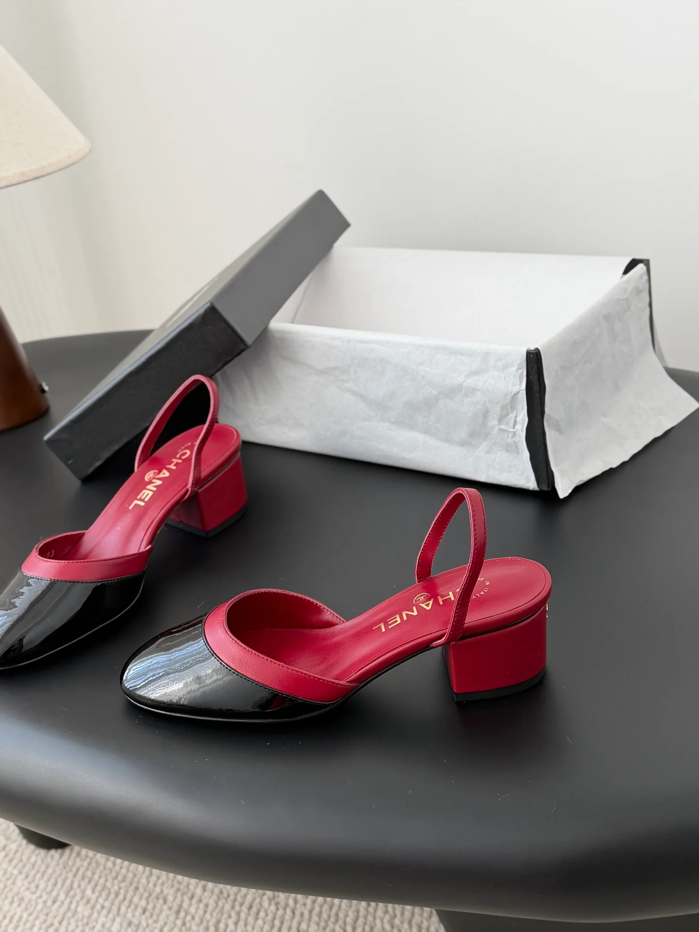 Chan 26ss mary jane chunky flats