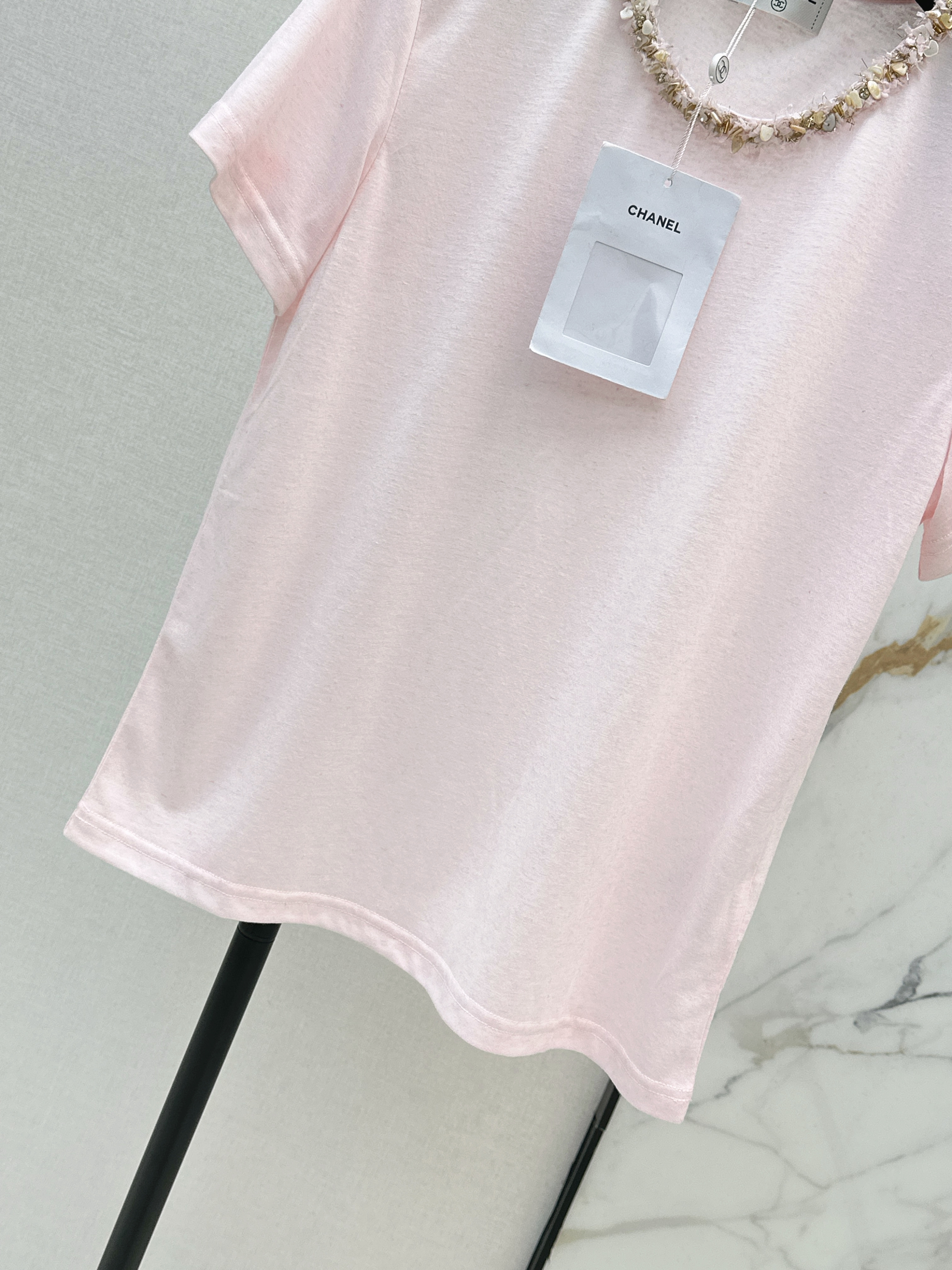 Chan 26ss rhinestone t-shirts