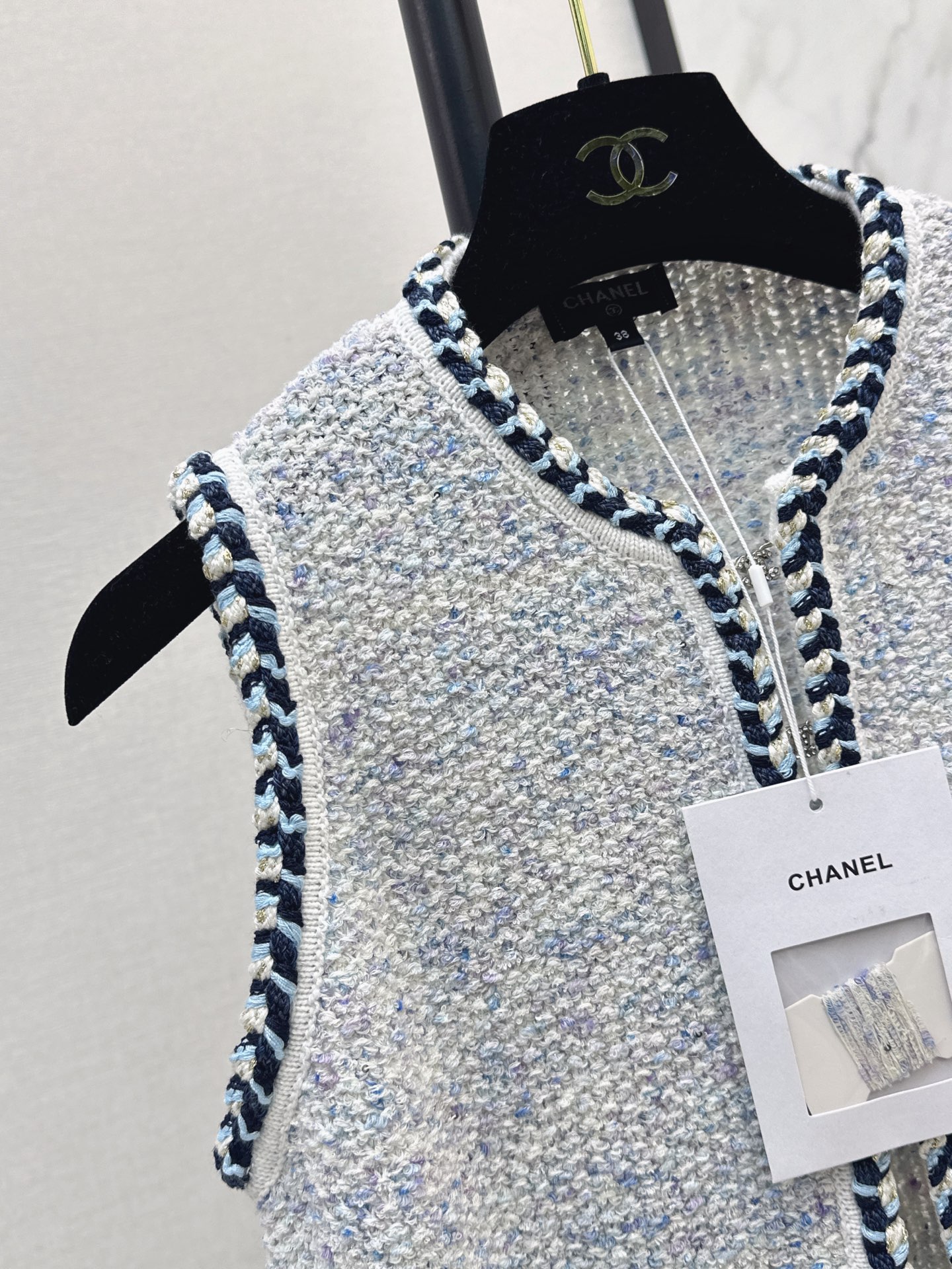 Chan 26ss knit vest jacket