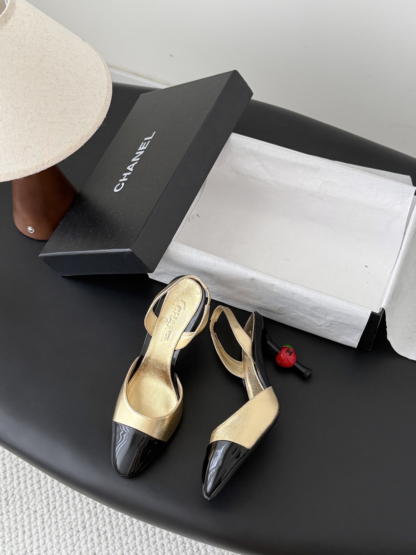 Chan 26A slingback heels