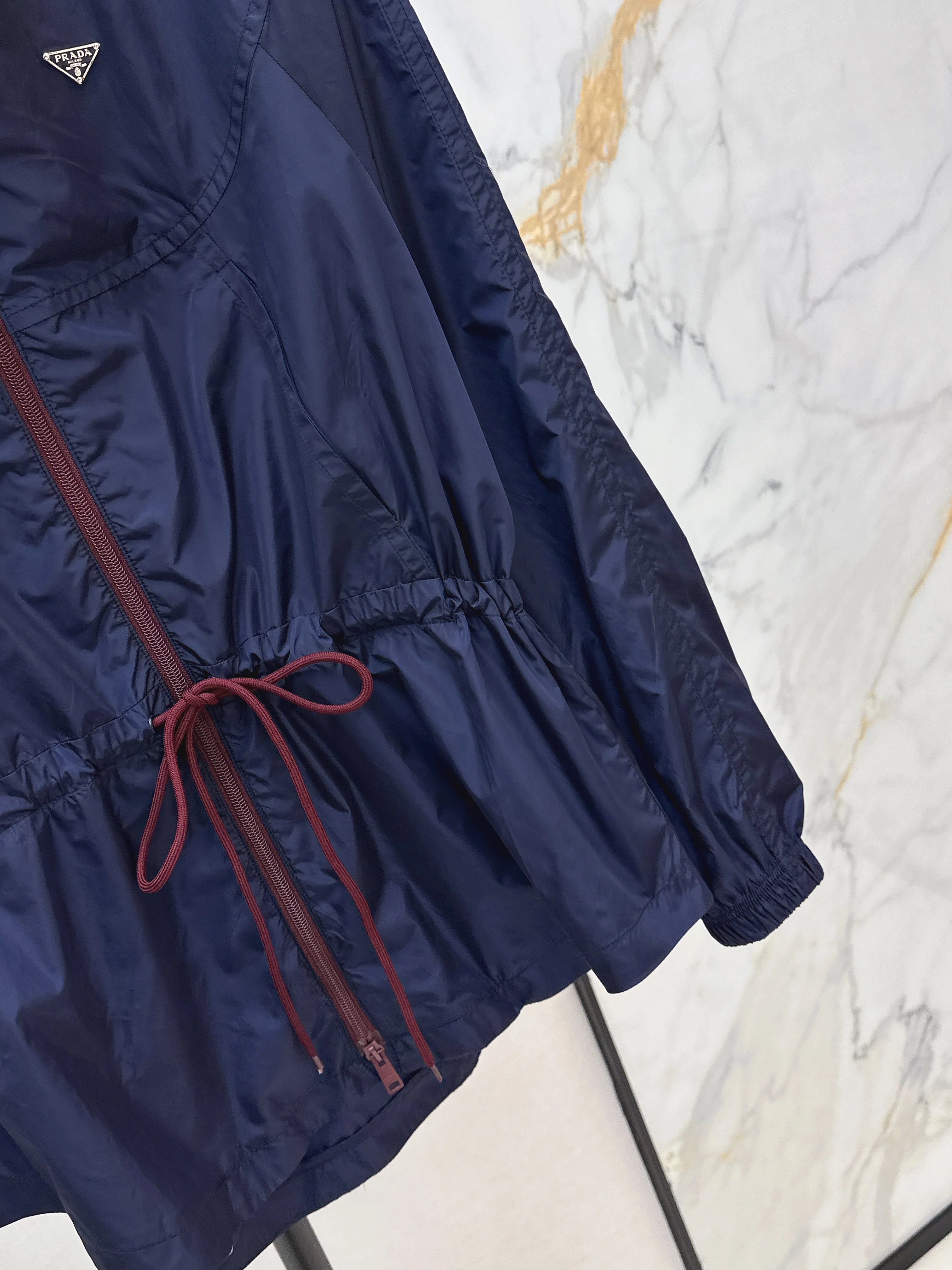 Prad 26ss drawstring trench coats
