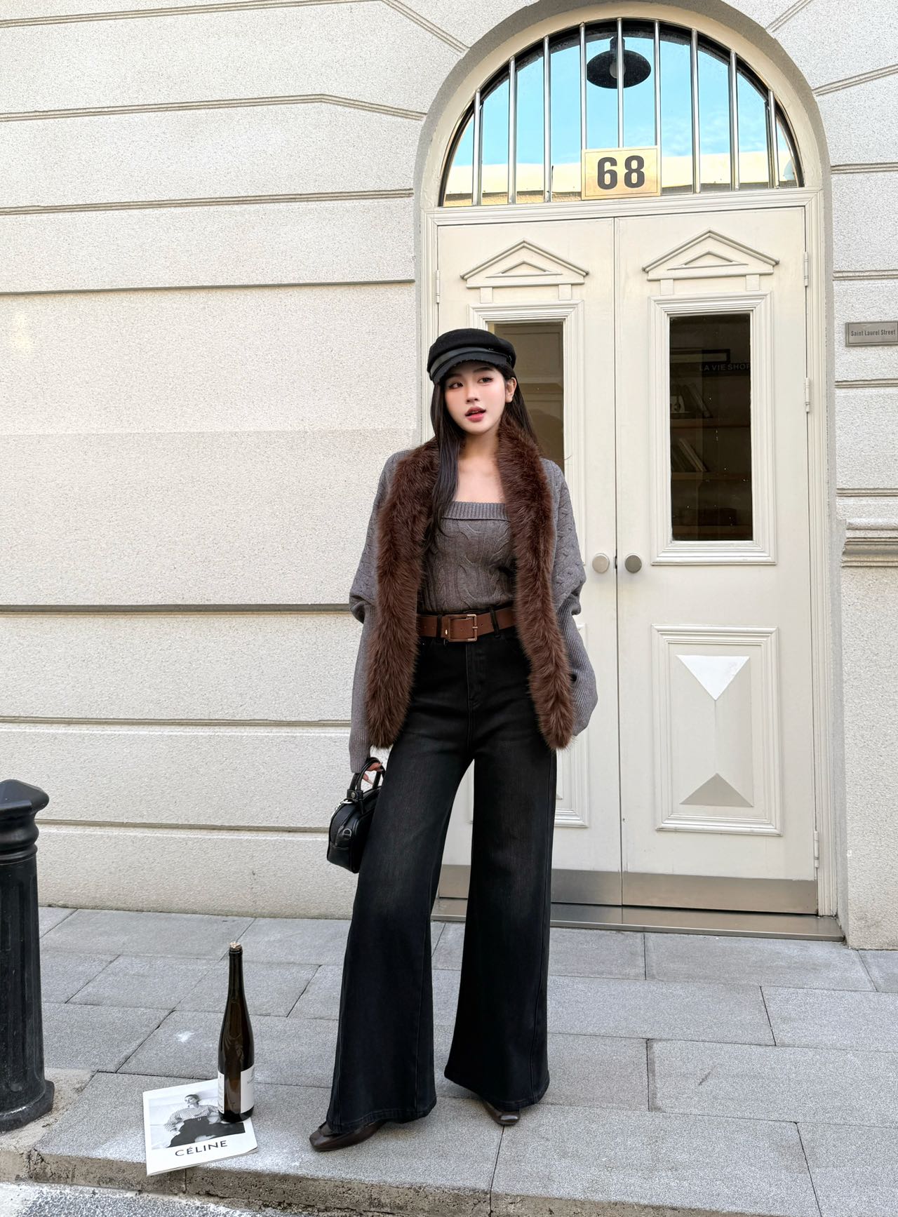 Miu 25fw knit tank top cardigan