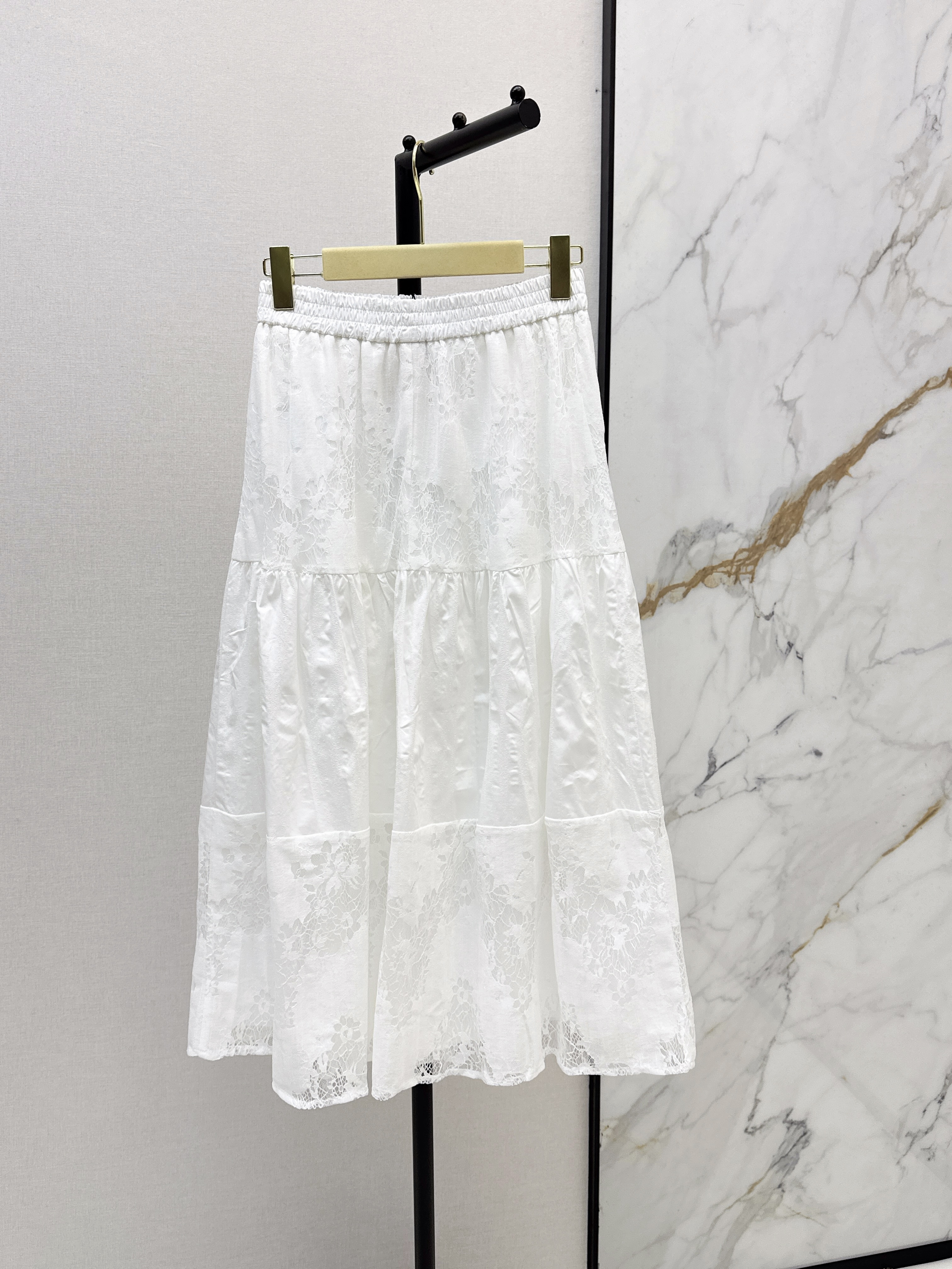 Miu 26ss lace jacquard skirt
