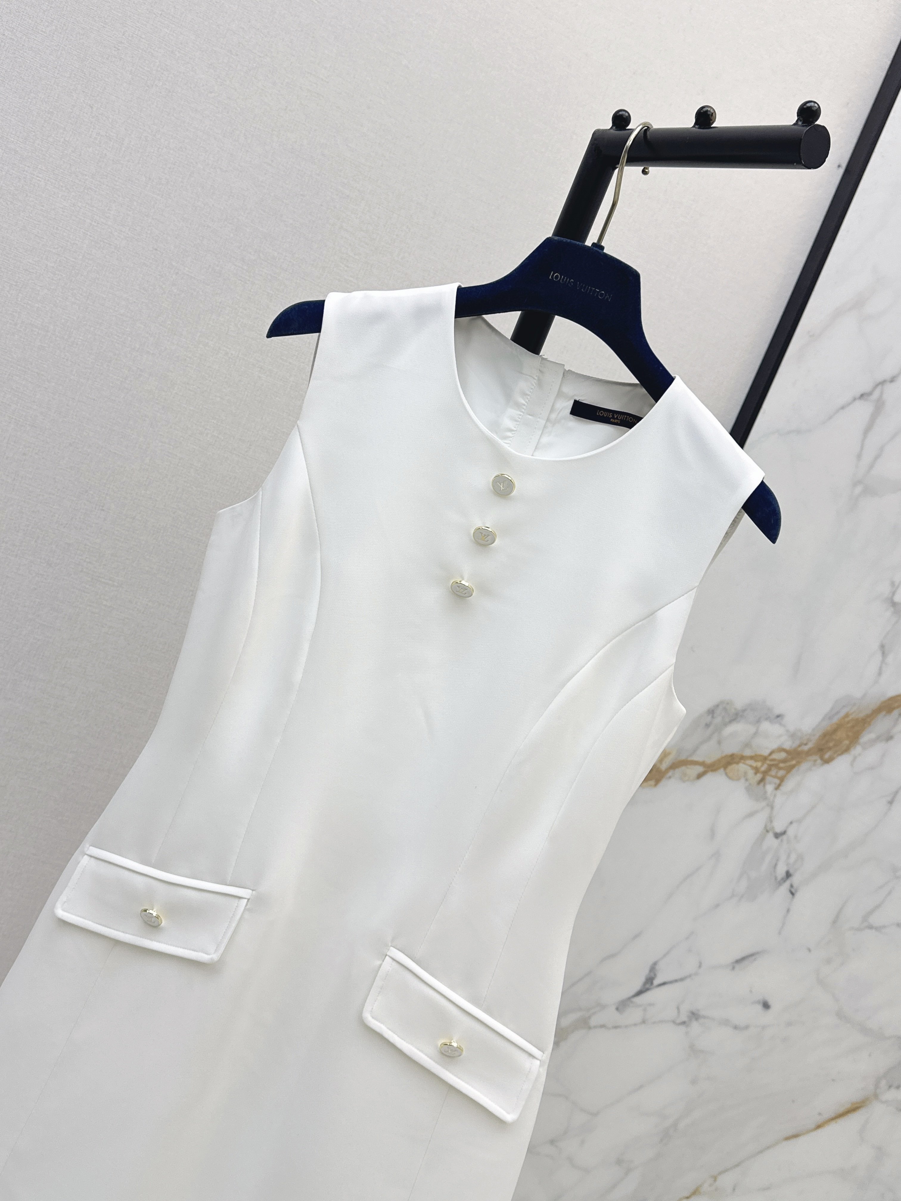 Louis 26SS Sleeveless Shift Mini Dress