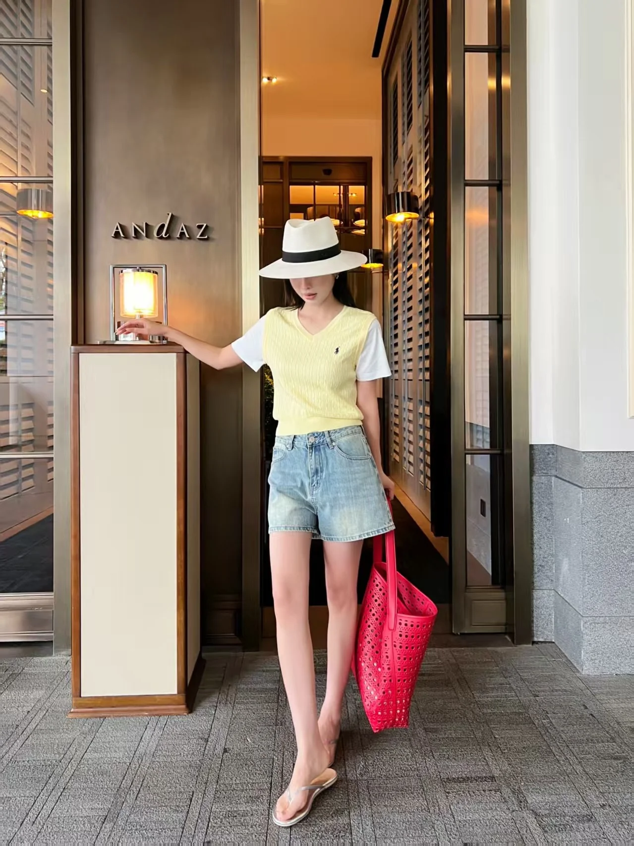 Ralp 26ss 2in1 knitted vest t-shirts