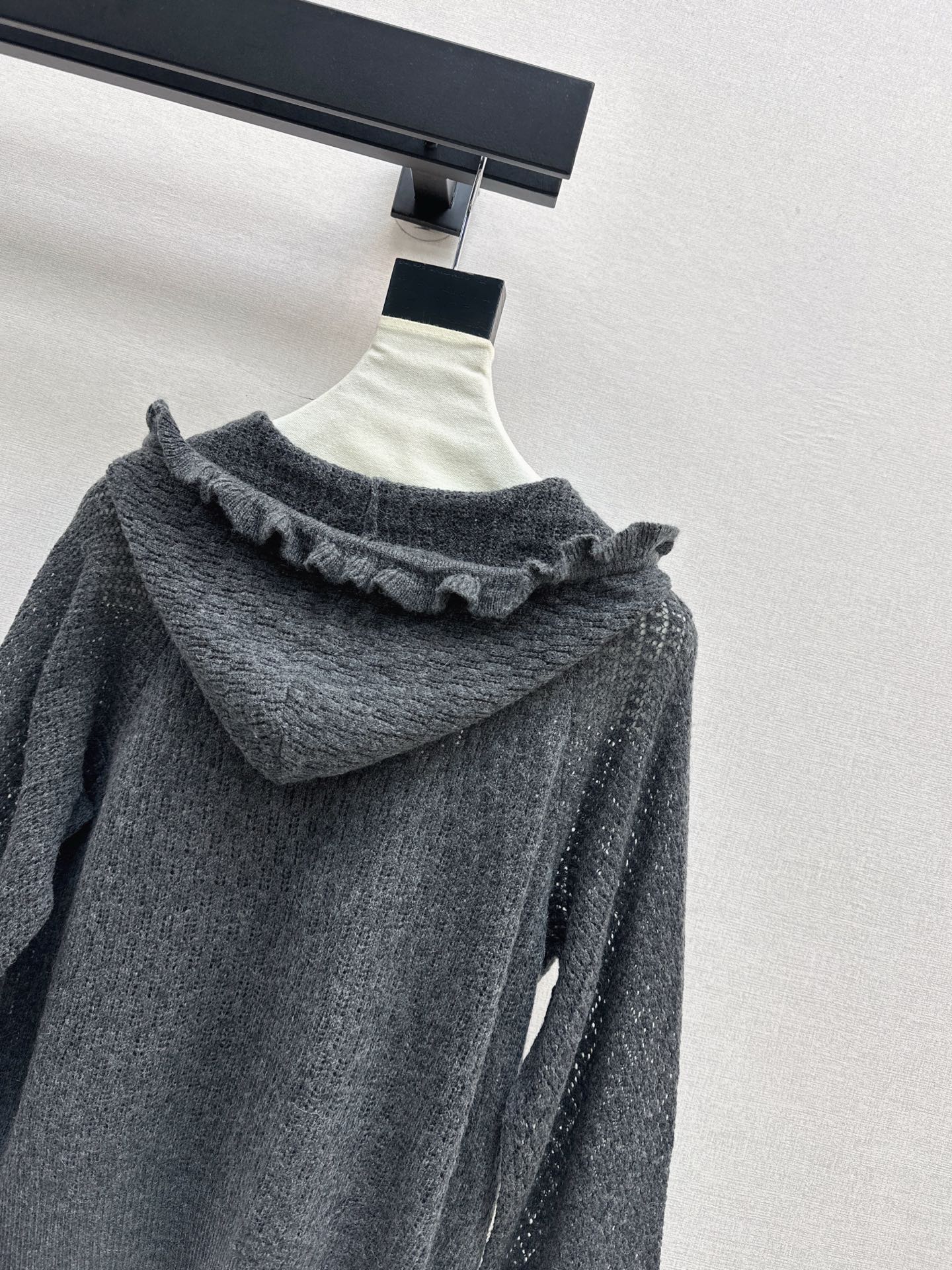 CD 25fw hooded knit cardigan