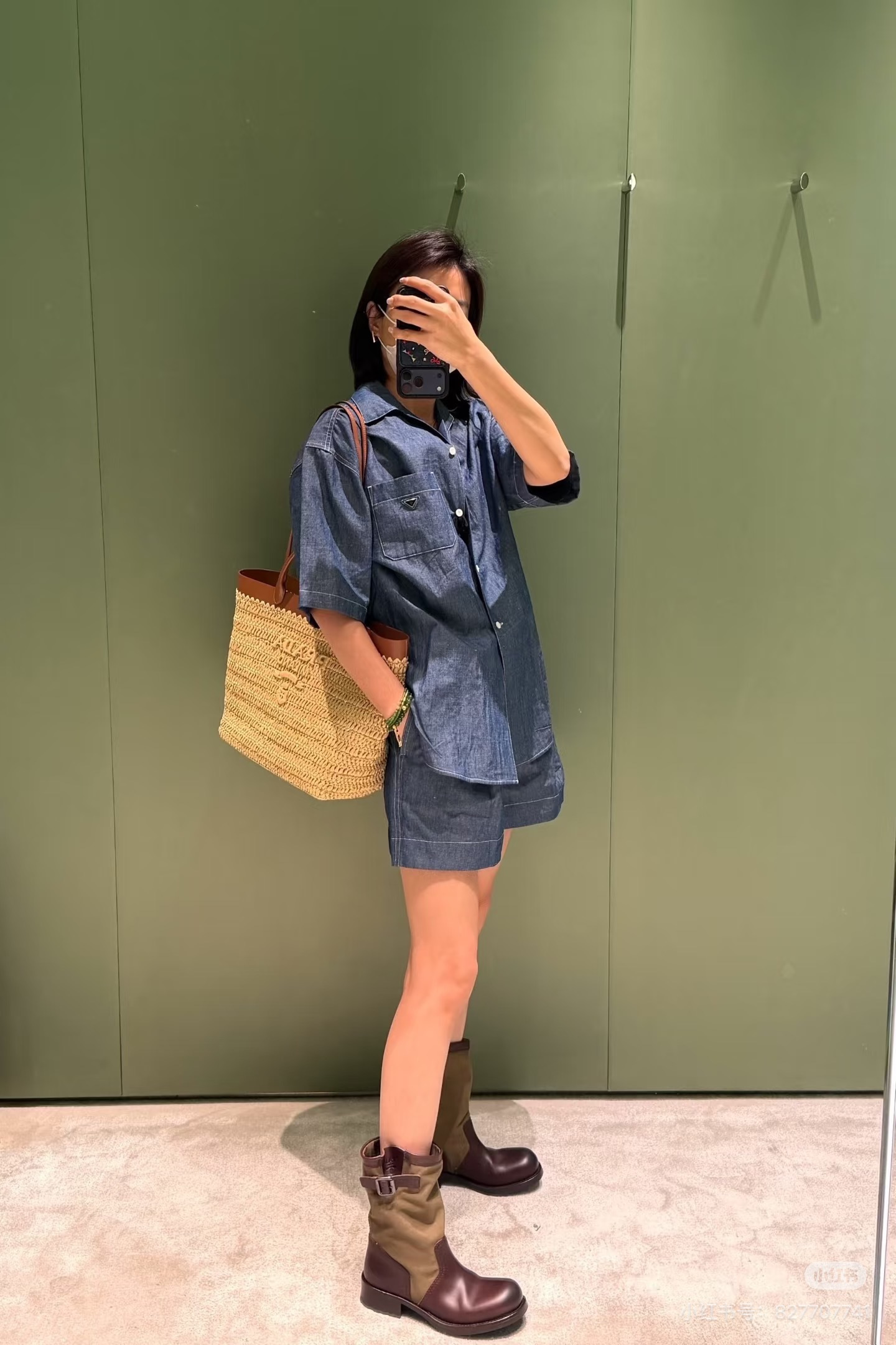 Prad 26ss cargo denim