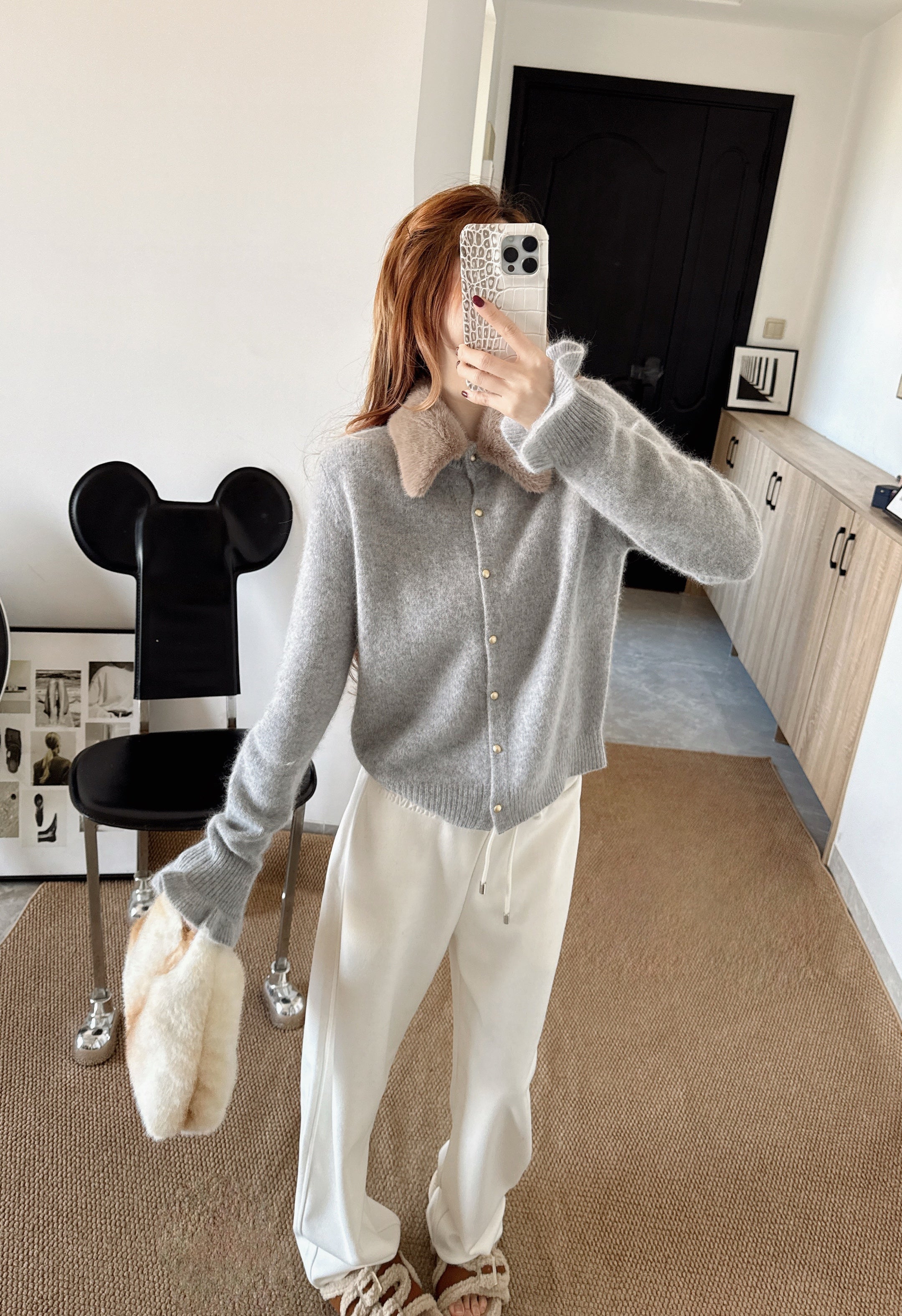 Miu 26ss wool cardigan