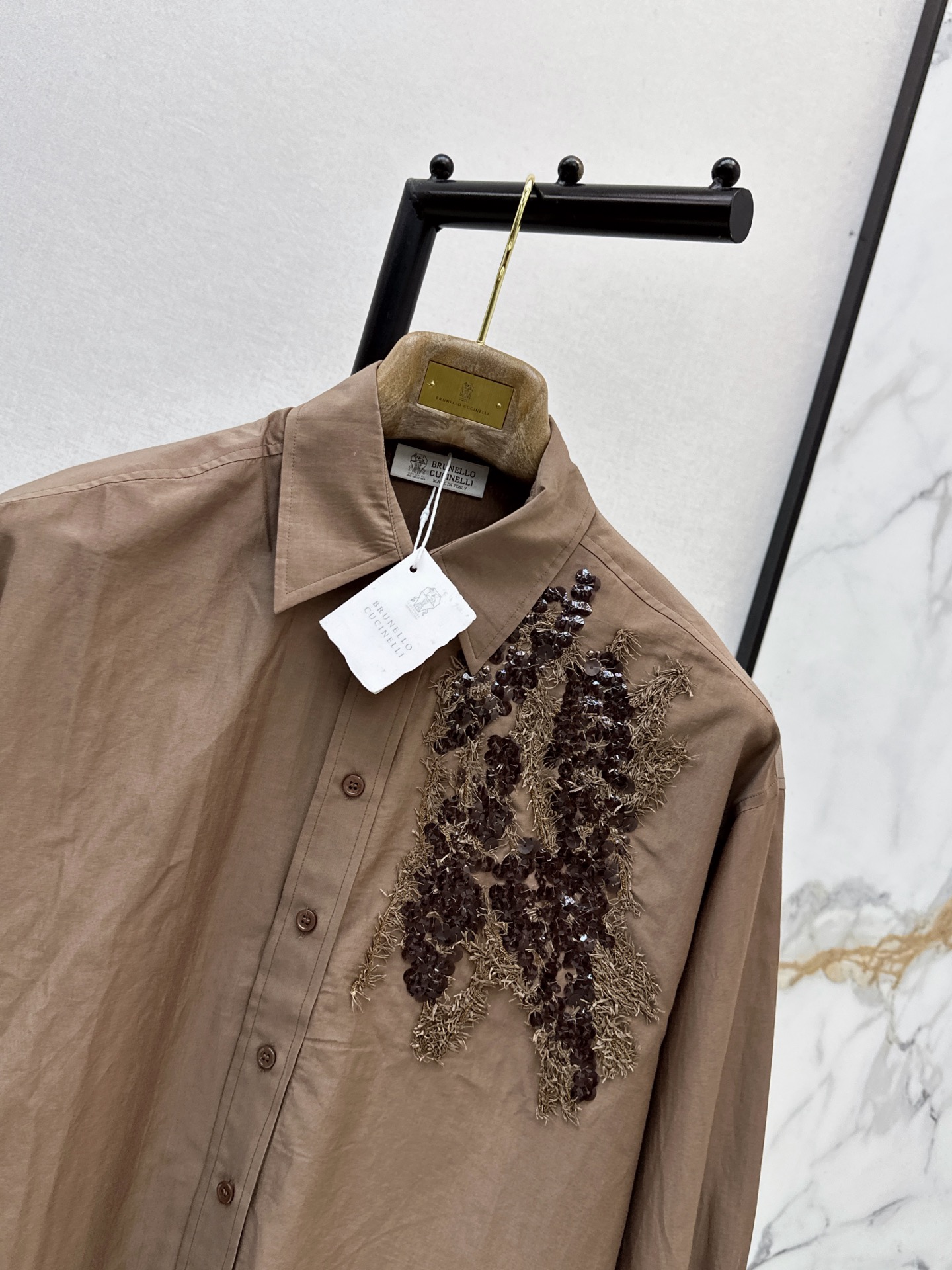 Brun 26ss sequine shirt
