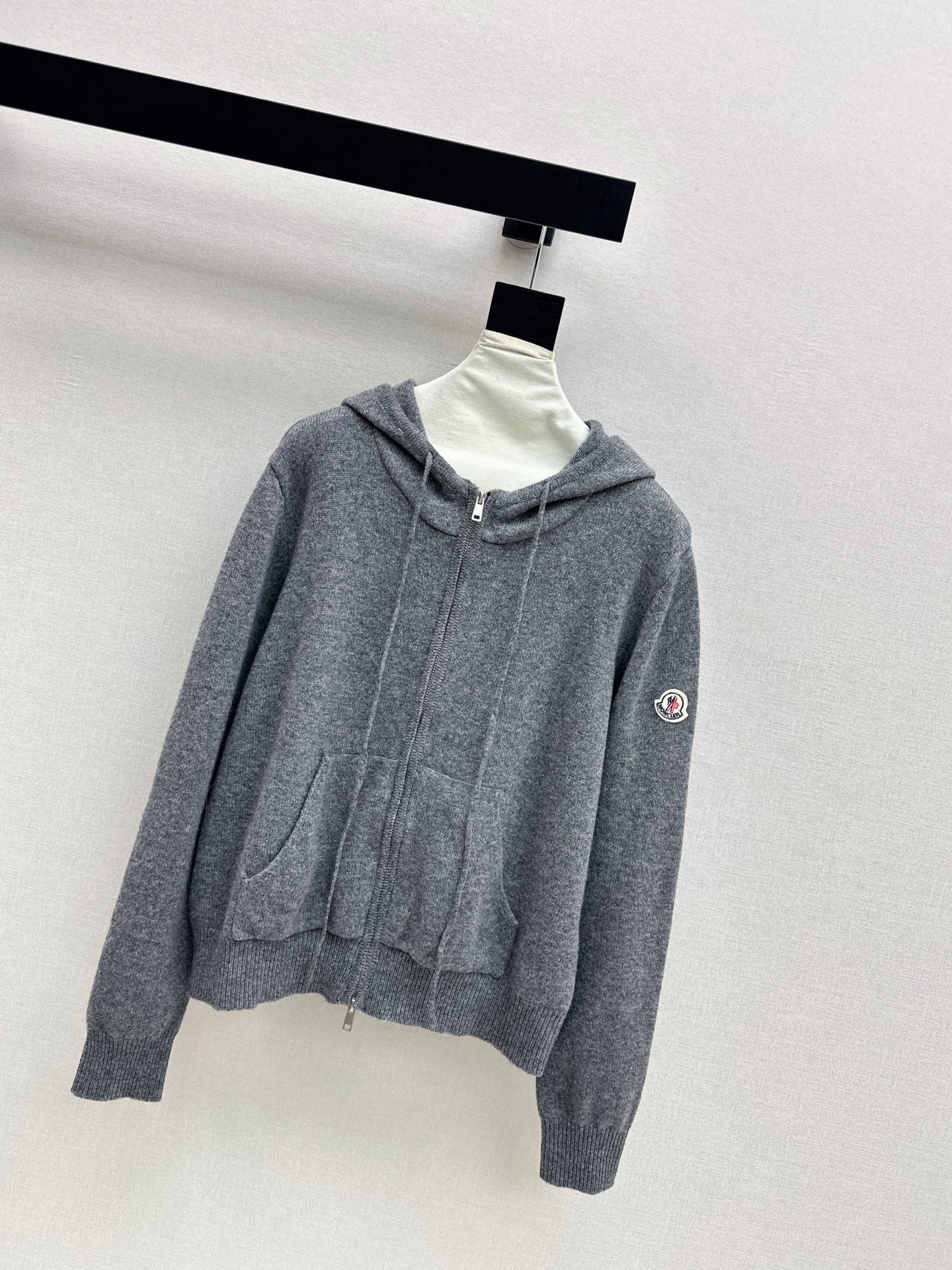 Monc 26ss hooded knit cardigan