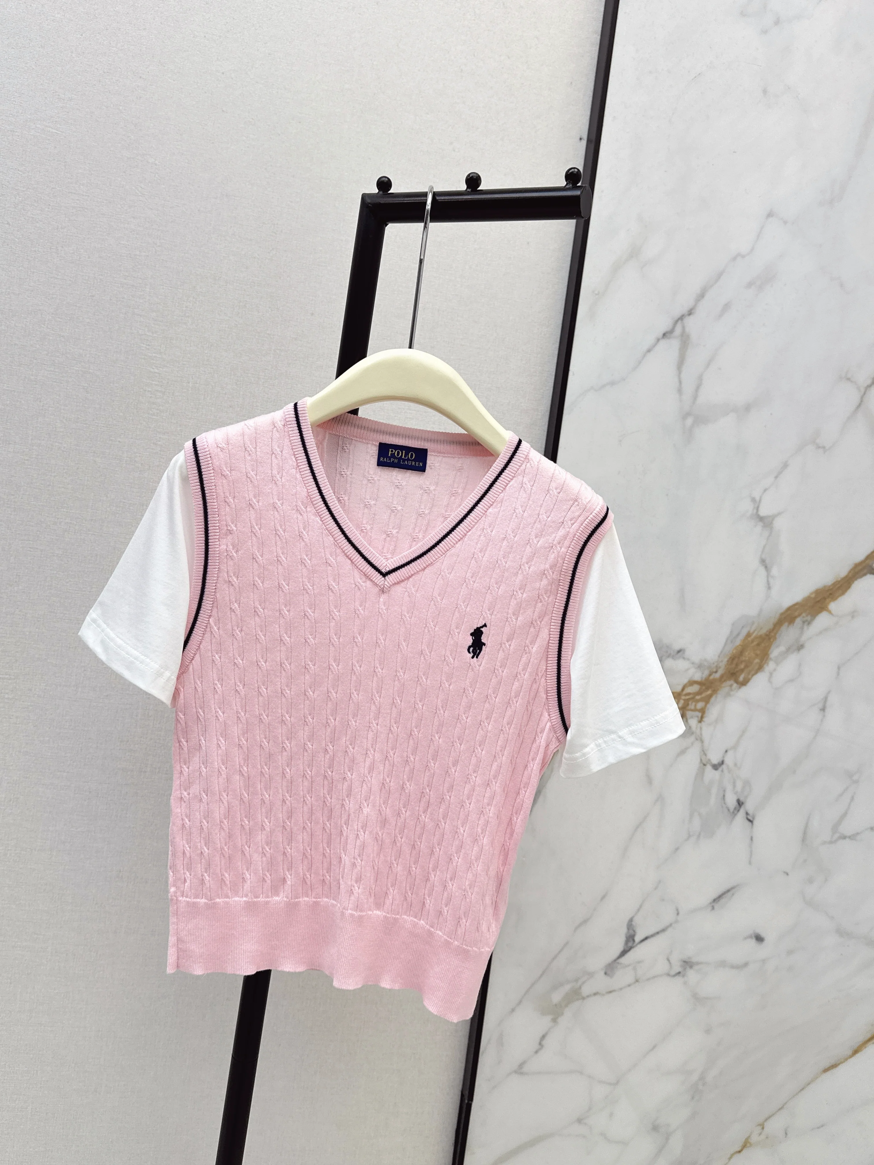Ralp 26ss 2in1 knitted vest t-shirts