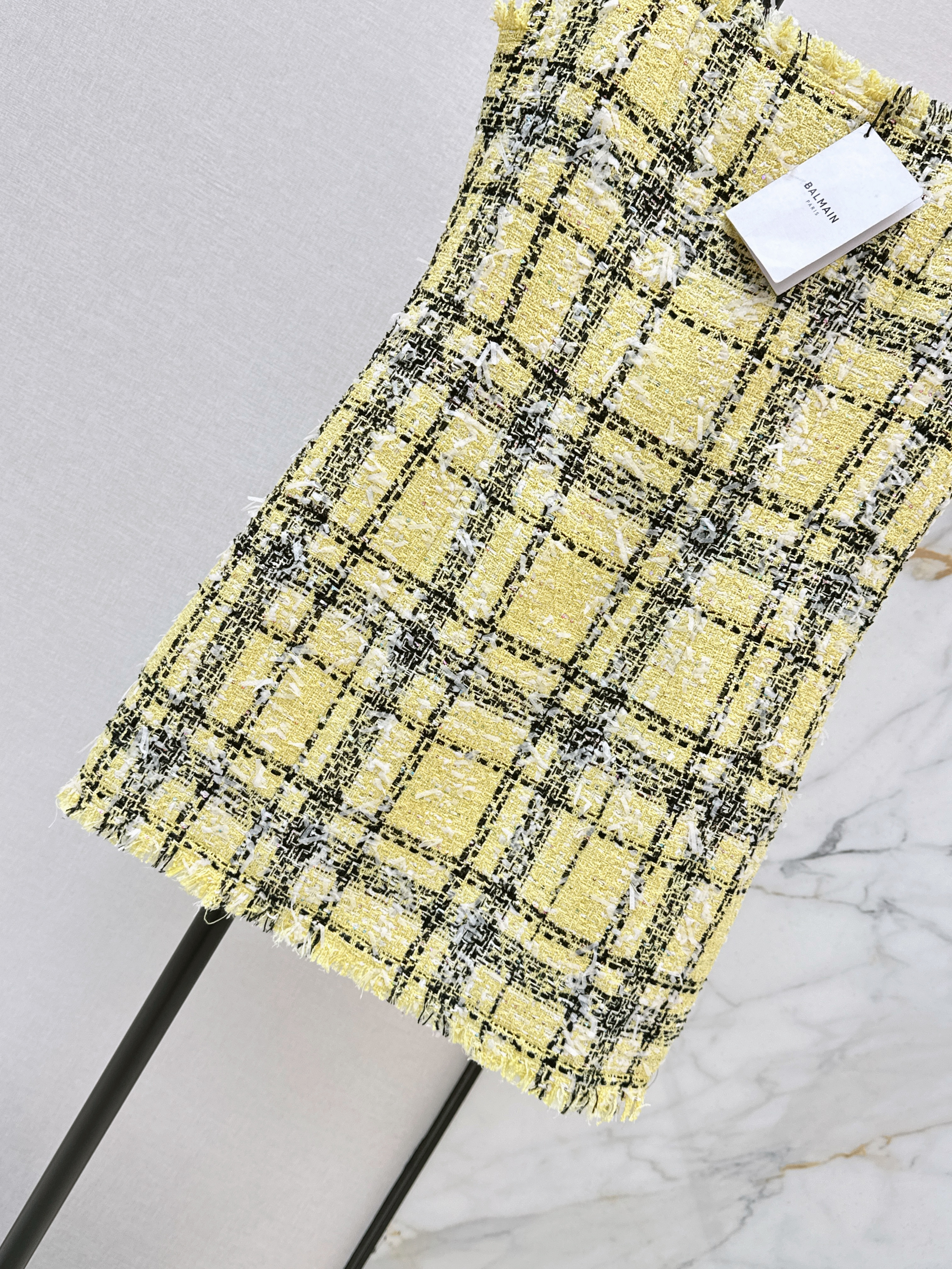 Bal 26ss check slip dress