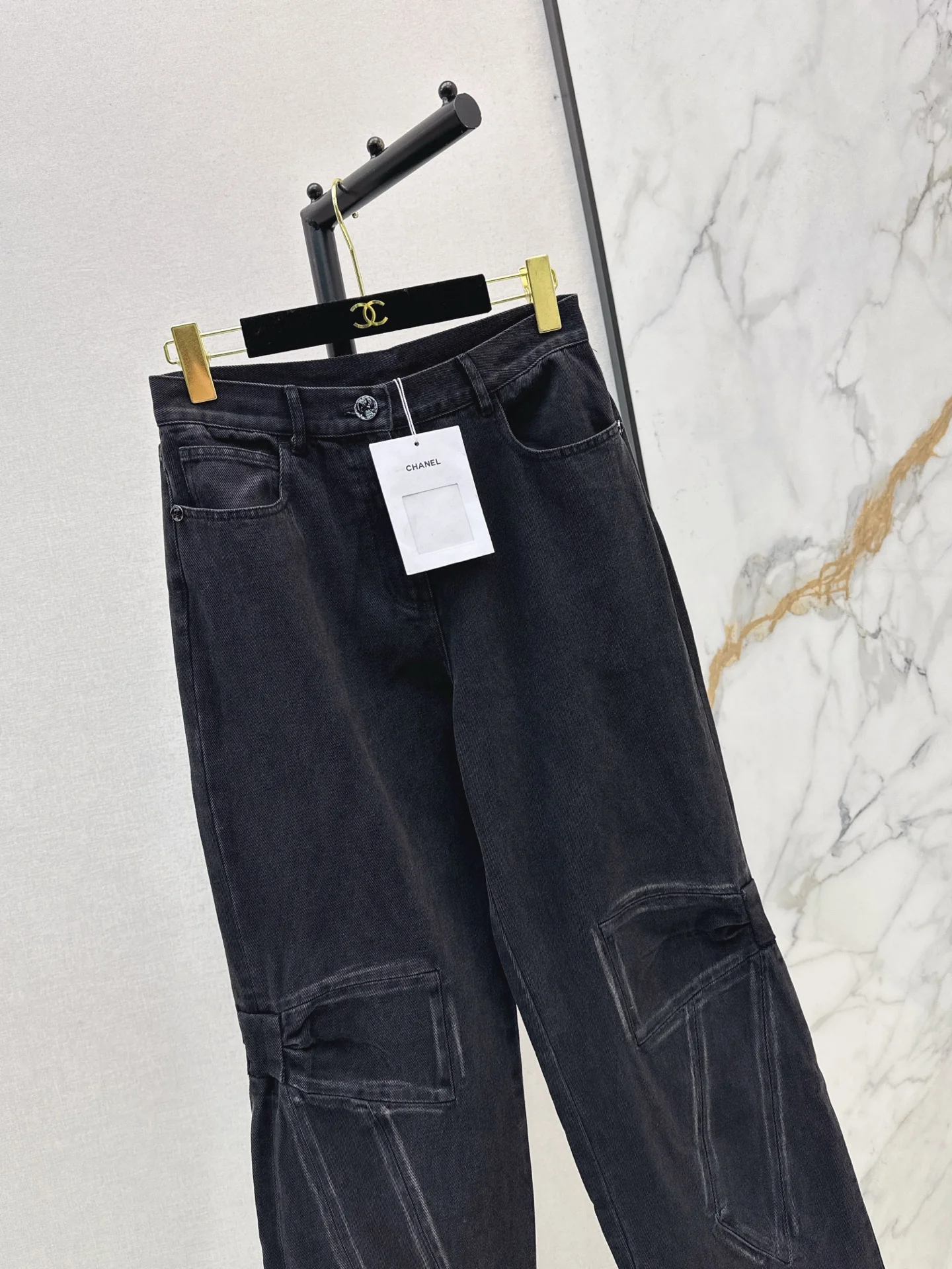 Chan 25fw cargo denim pants