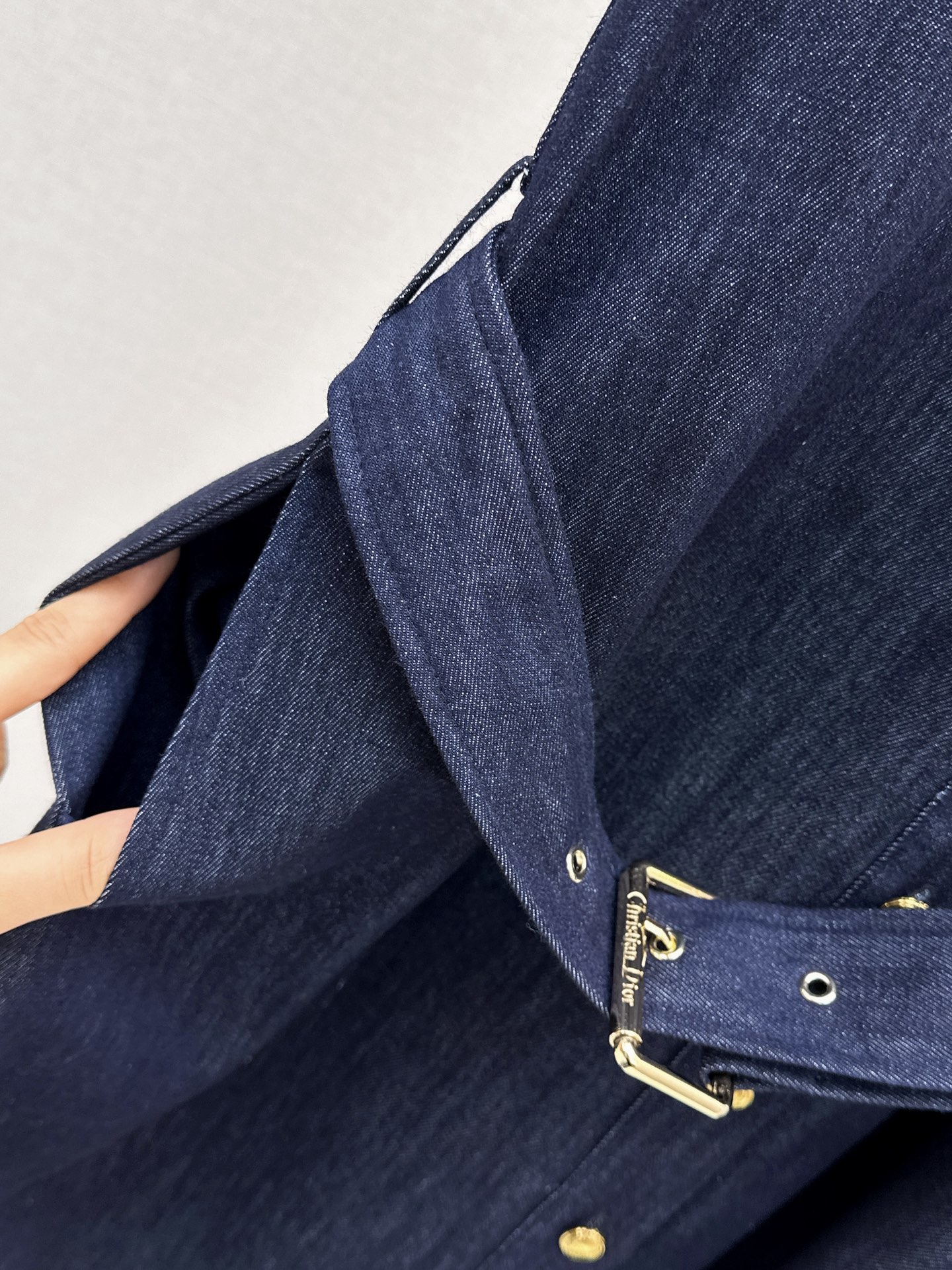CD 26ss sleeveless denim shirt dress