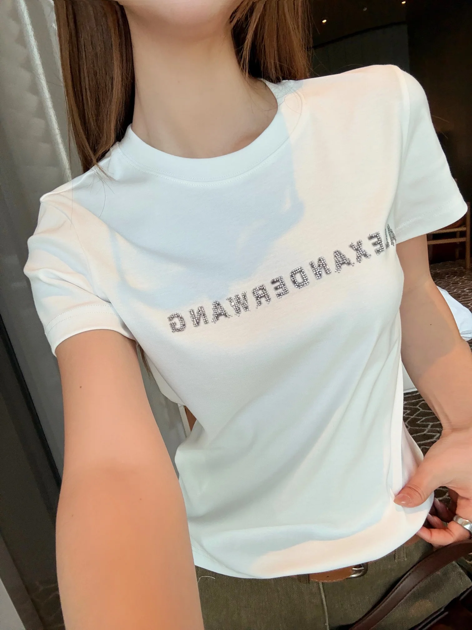 Alex 26ss rhinestone t-shirts