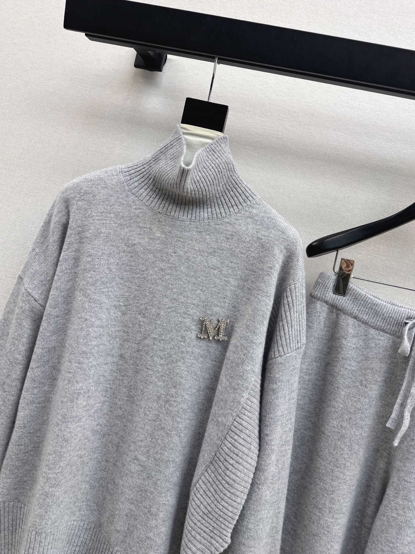 Max 25fw knit high neck sweater+pants outfit sets