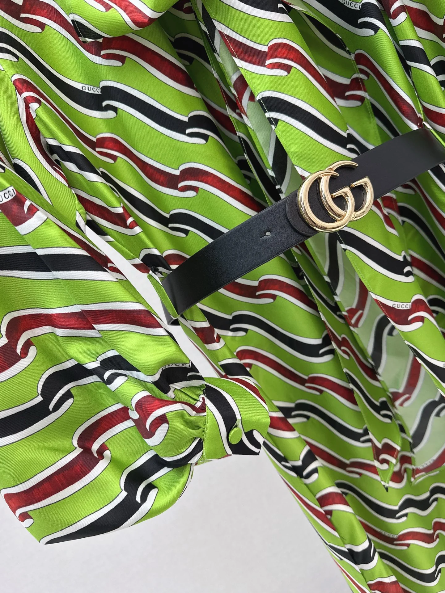 Gucc 26ss 3D print dress