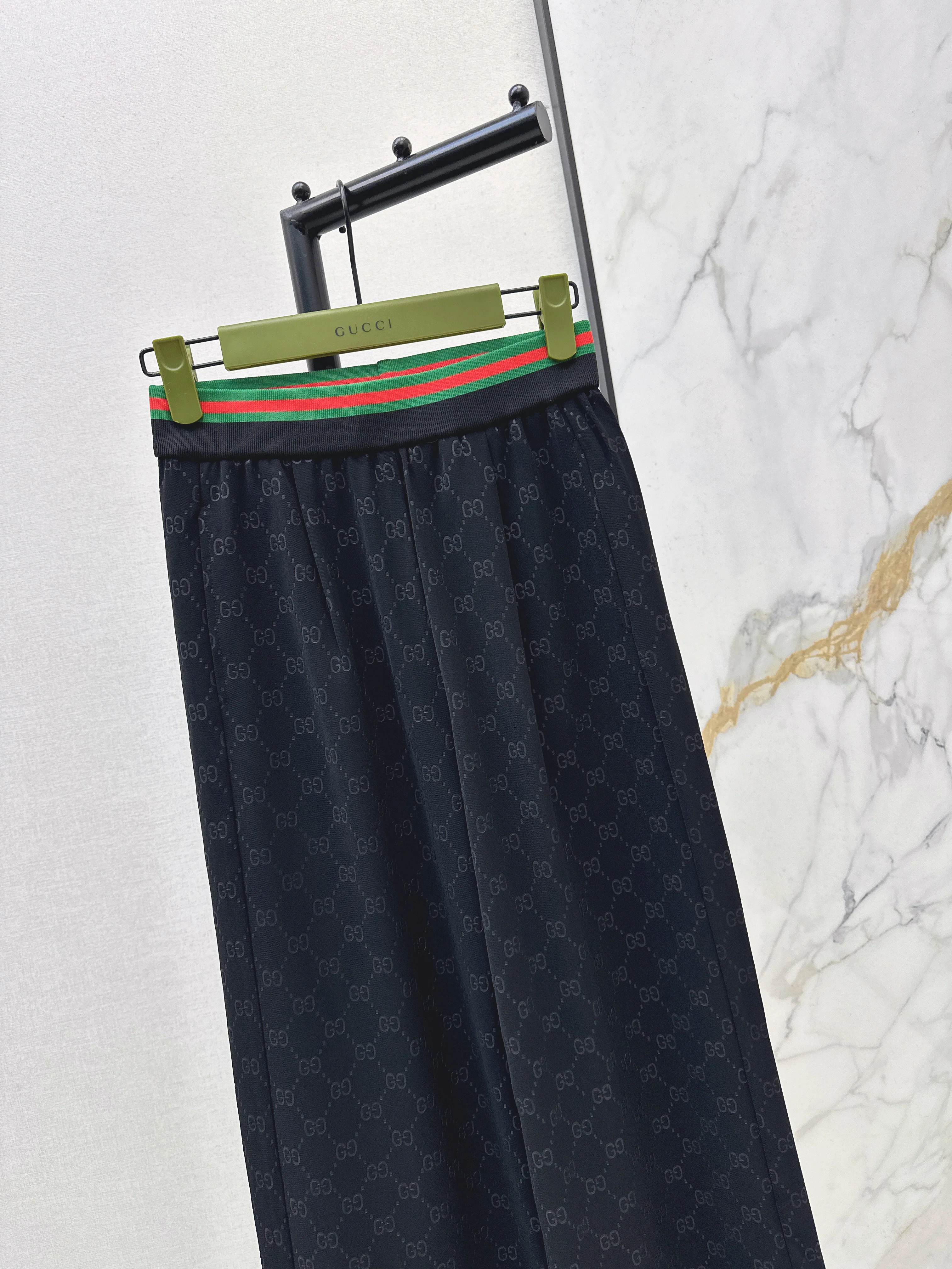 Gucc 26ss print wide-leg pants