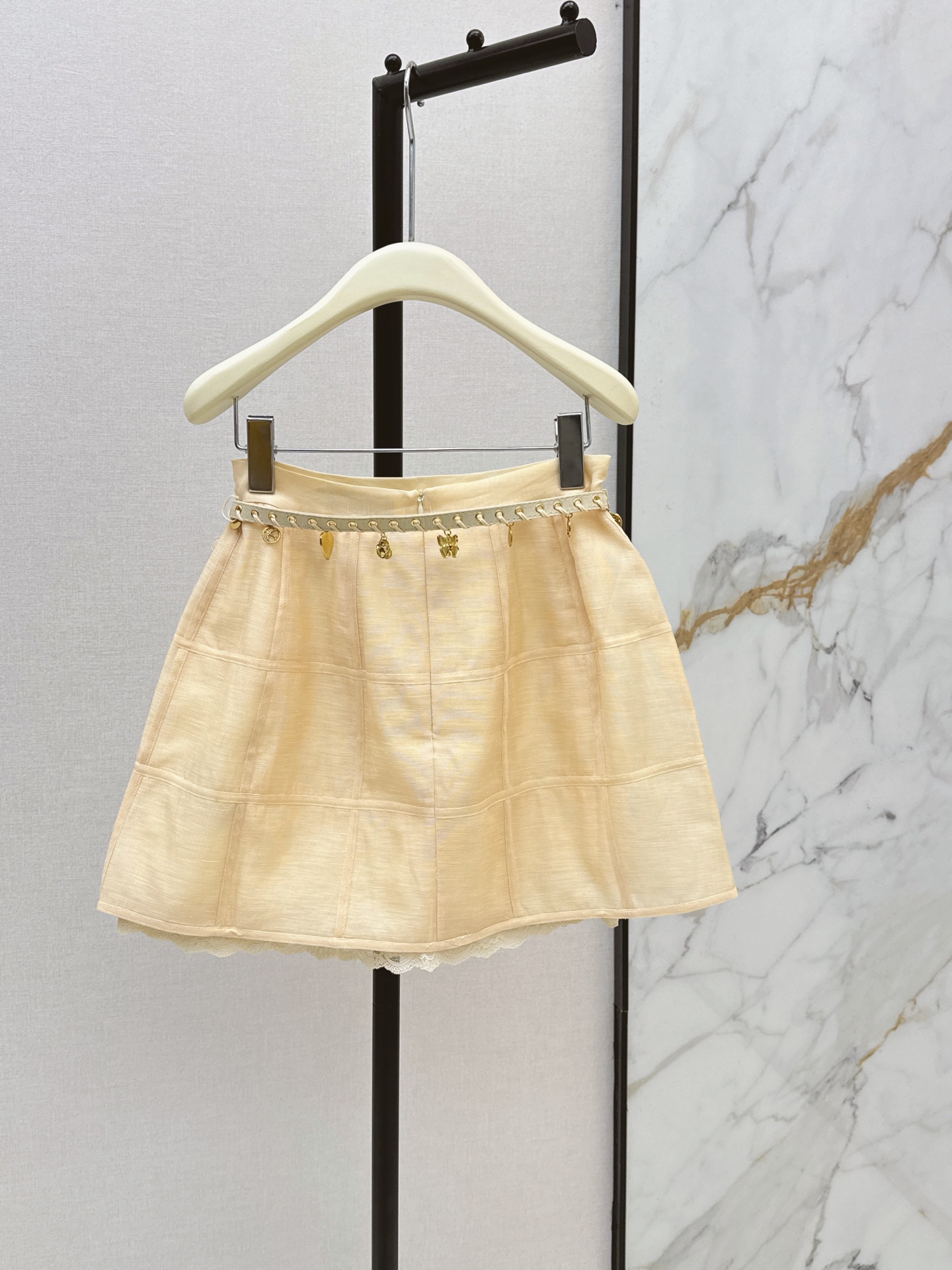 Zimm 26ss belted skirt