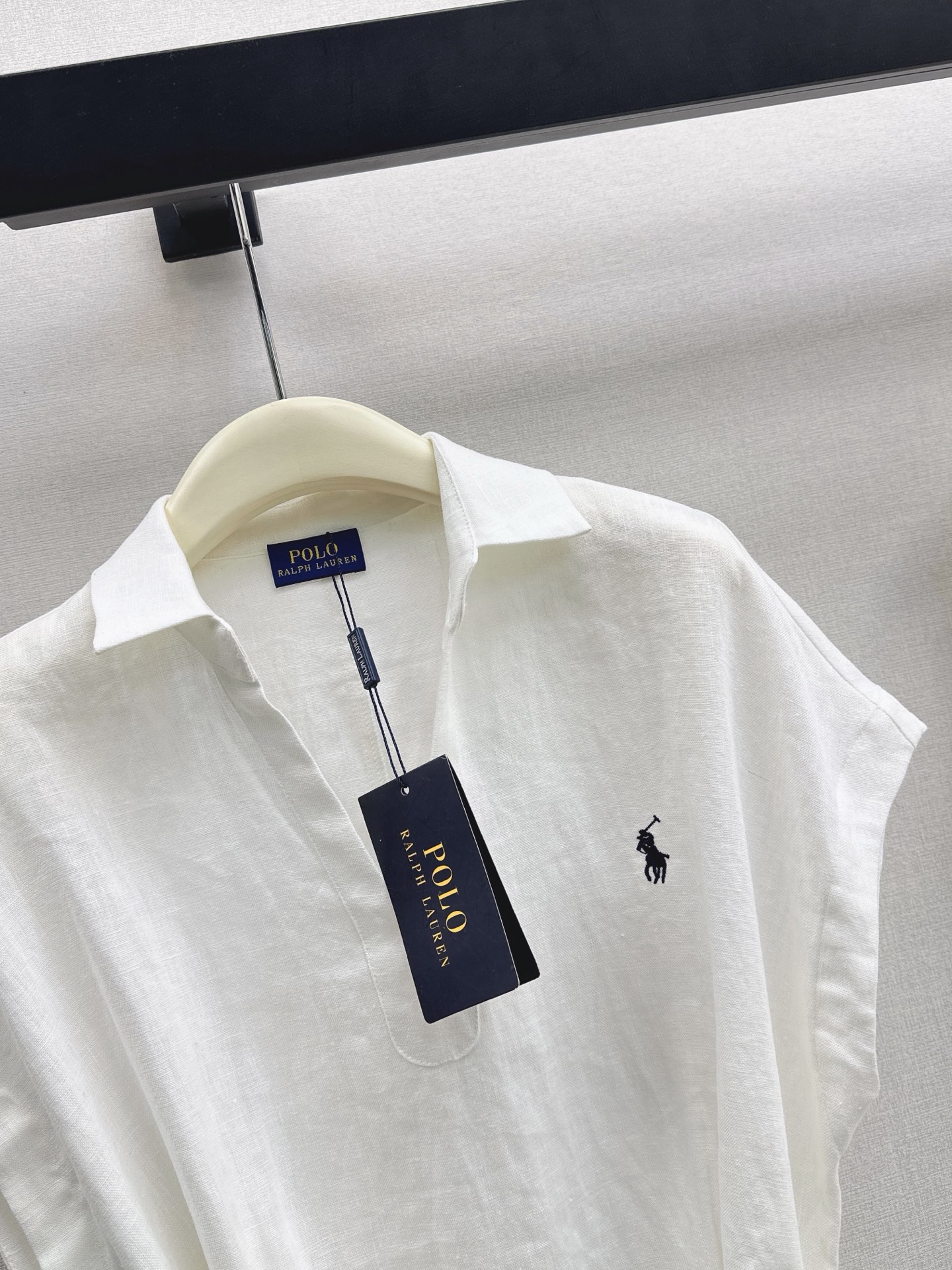 Ralp 26ss embroidery sleeveless shirt