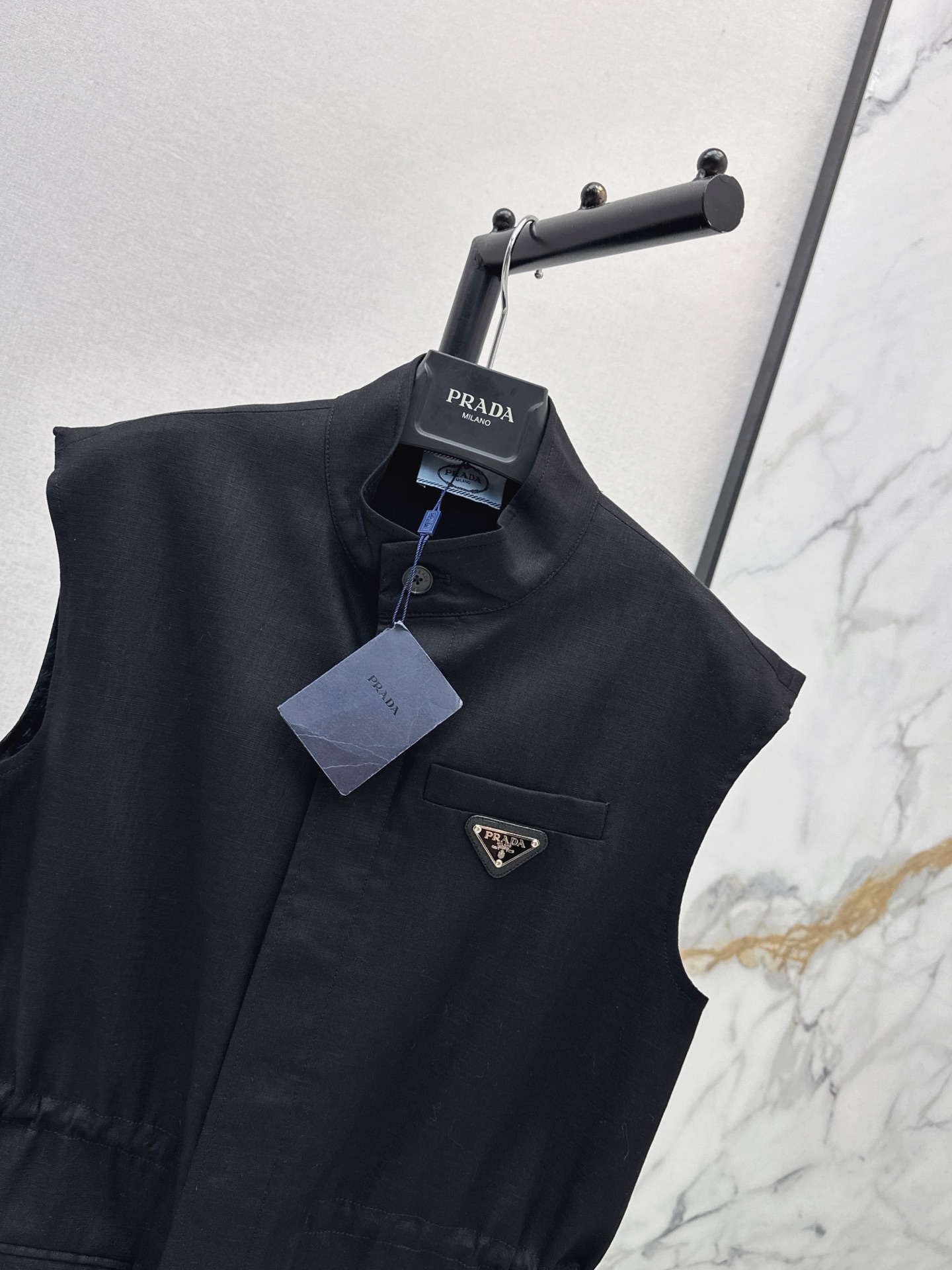 Pra 26ss drawstring vest jacket
