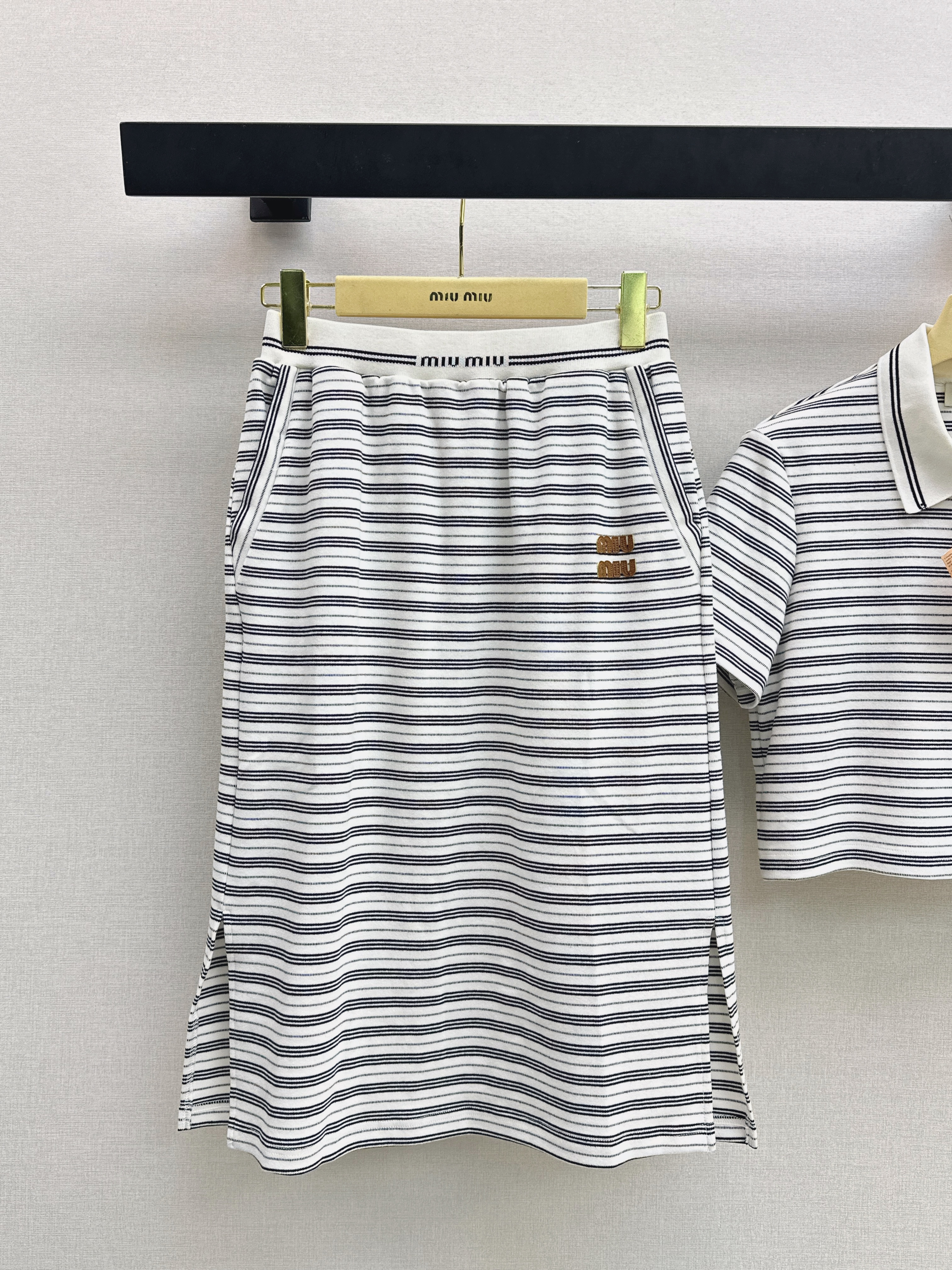 Miu 26ss stripe outfit sets