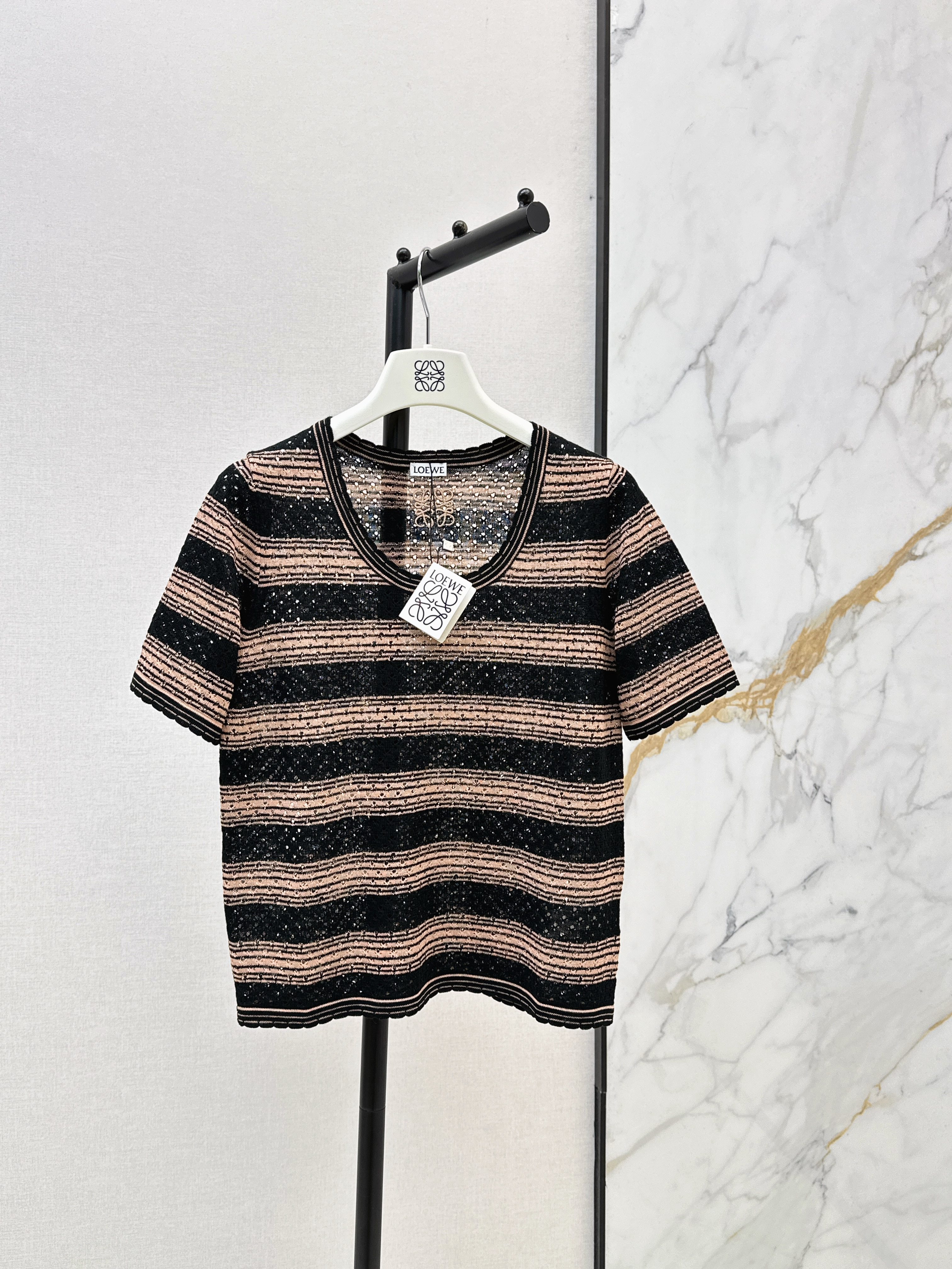Loe 26ss stripe knitwear