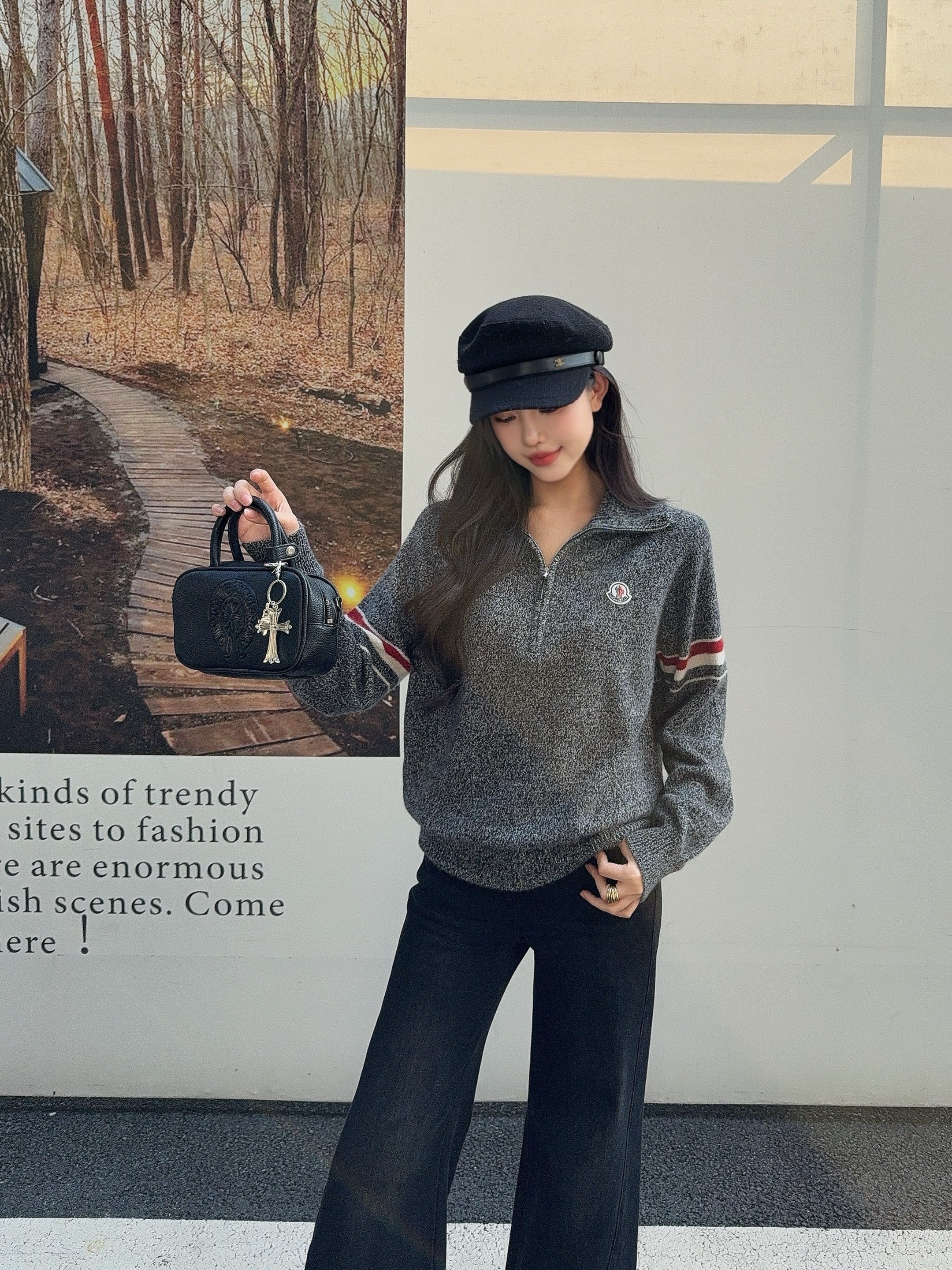 Monc 26ss  zip-up sweater