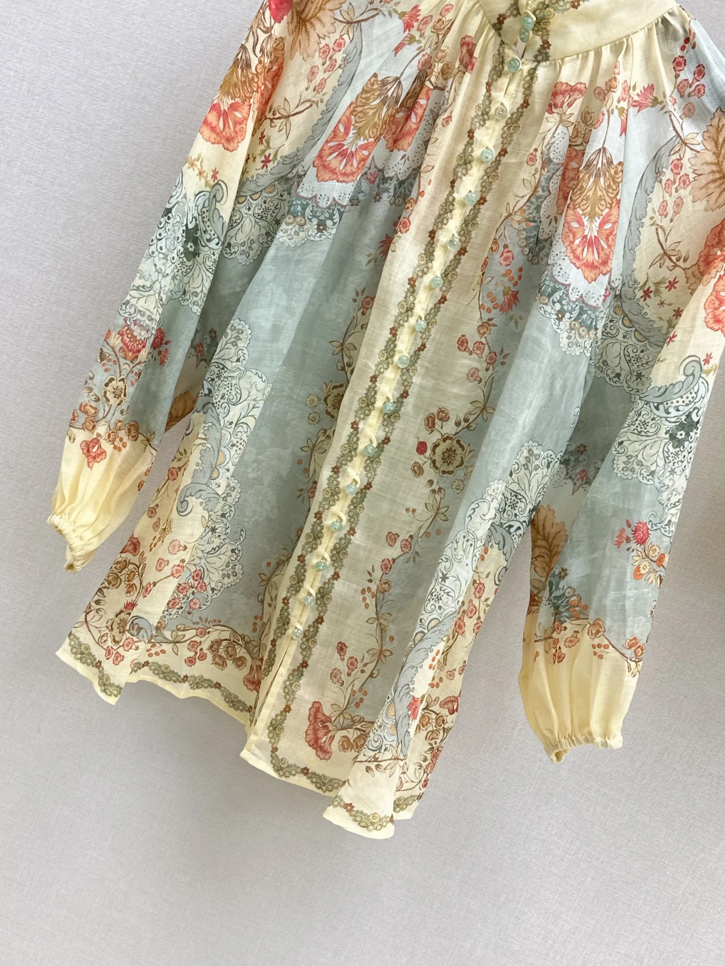 Zimm 26ss flower print shirt