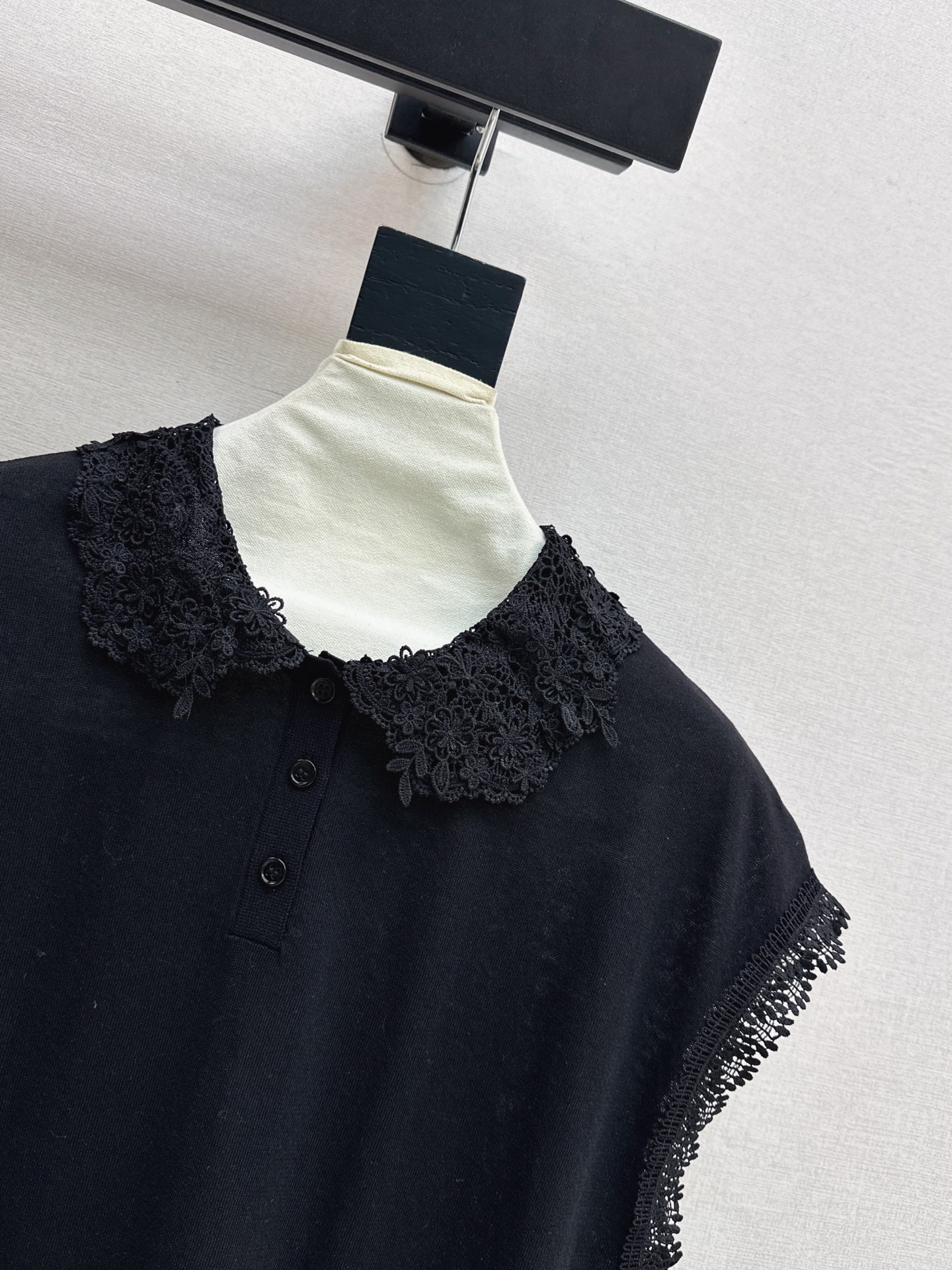 ES 26ss lace trim knitwear